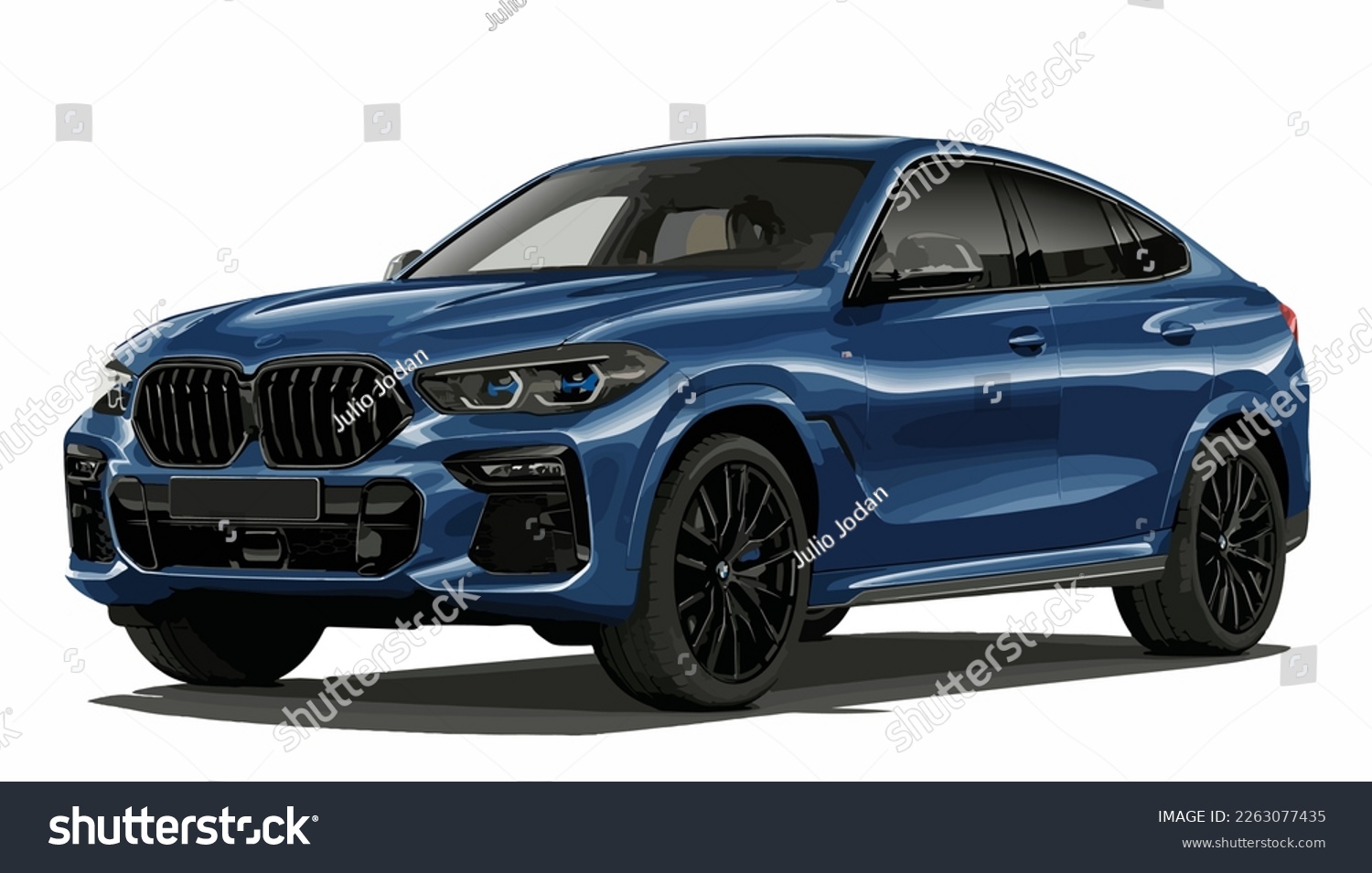 SVG of Luxury premium realistic sedan coupe sport colour blue white elegant new 3d car urban electric x5 m3 x6 power style model lifestyle business work modern art design vector template isolated background svg