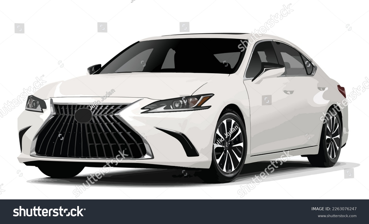 SVG of Luxury premium realistic sedan coupe sport colour white elegant new 3d car urban electric es power style model lifestyle business work modern art design vector template isolated background svg