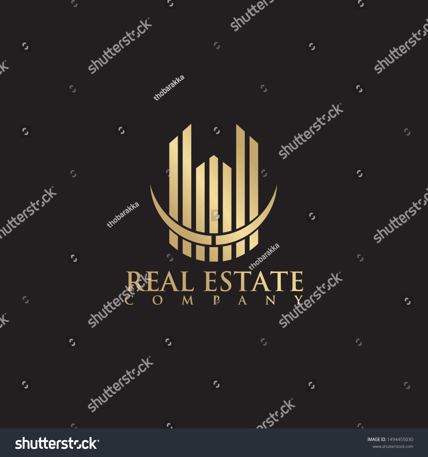 Luxury Real Estate Logo Design Inspiration Vector De Stock Libre De Regalías 1494455030 2528