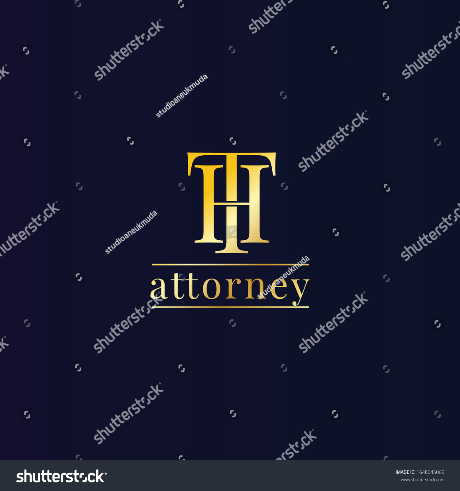 luxury-th-monogram-letter-template-attorney-stock-vector-royalty-free