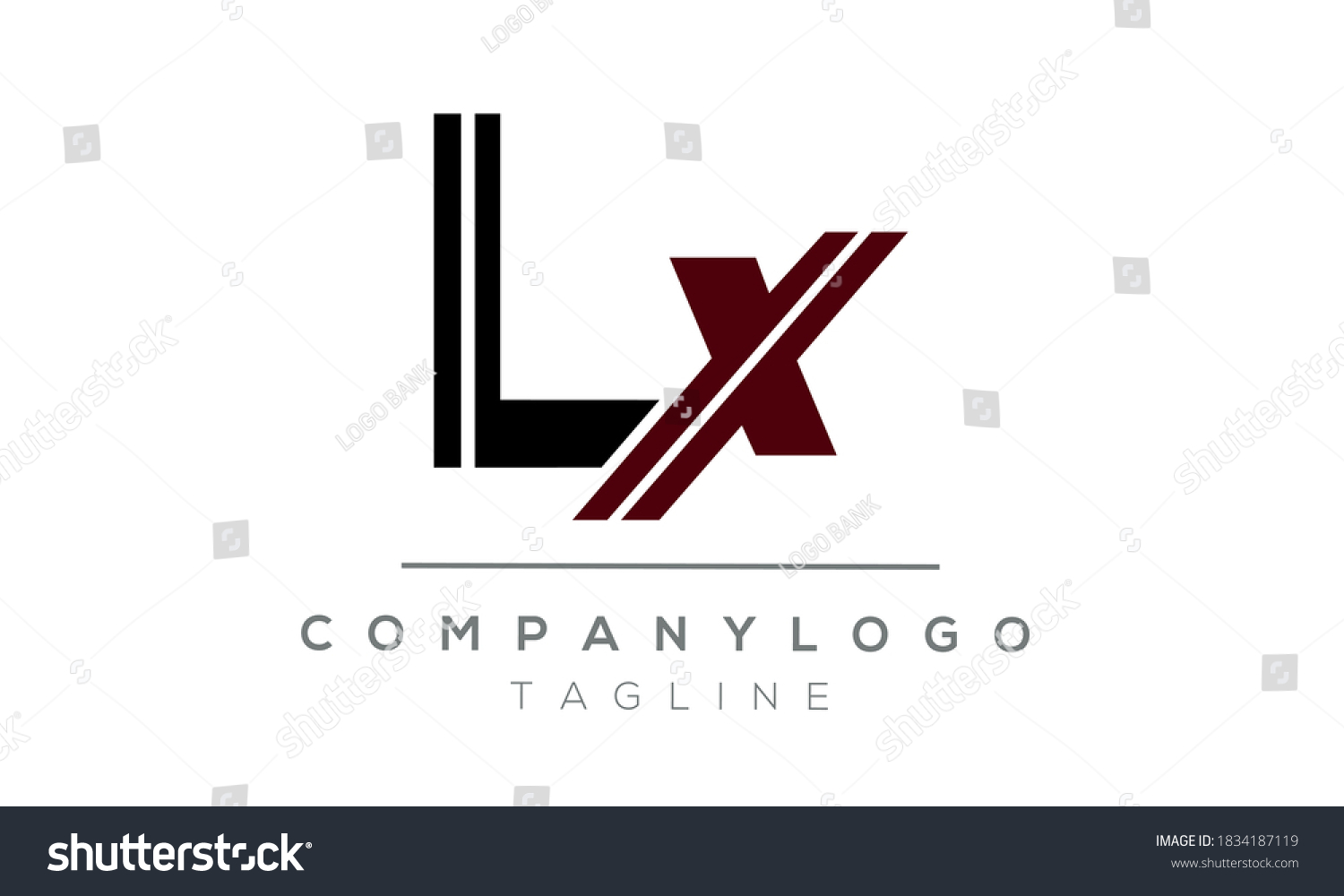Lx Initials Monogram Text Alphabet Logo Stock Vector (Royalty Free ...