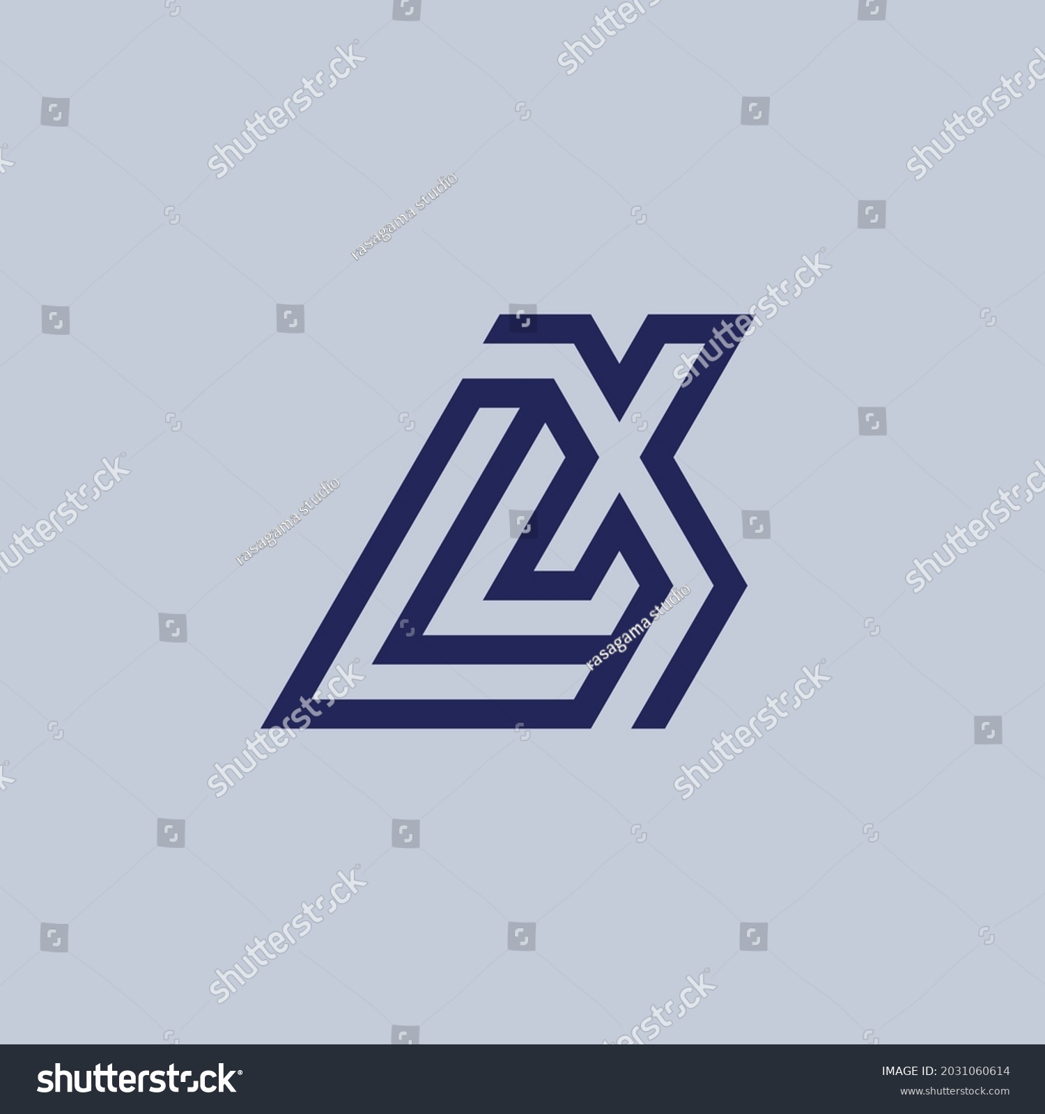 SVG of LX lettermark logo. alphabet logo that combines 2 letters into new mark or symbol that is unique and original. consists of letters L and X.  svg