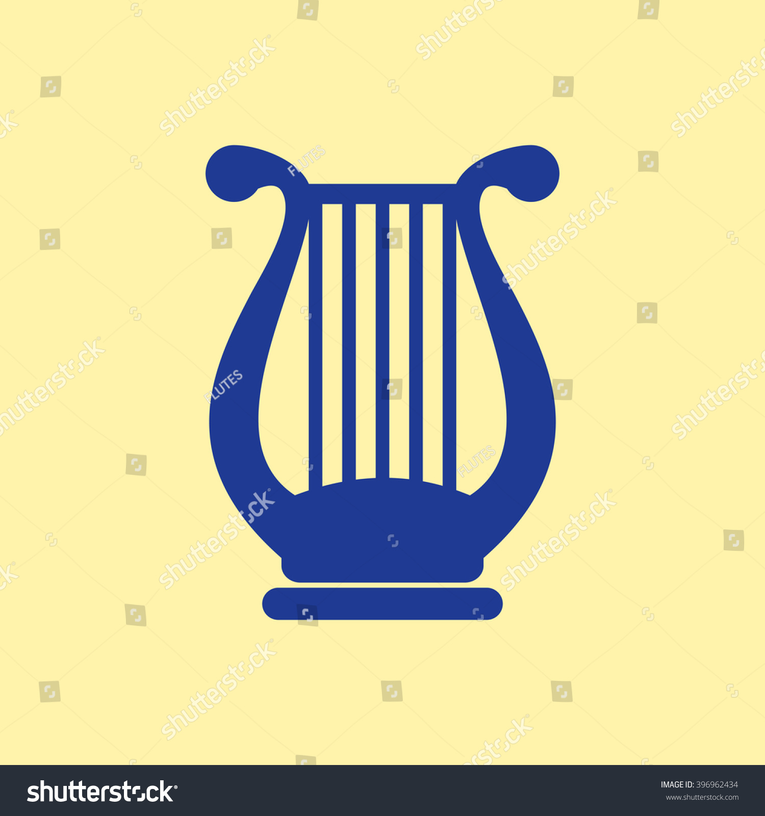 Lyre Icon. Stock Vector Illustration 396962434 : Shutterstock