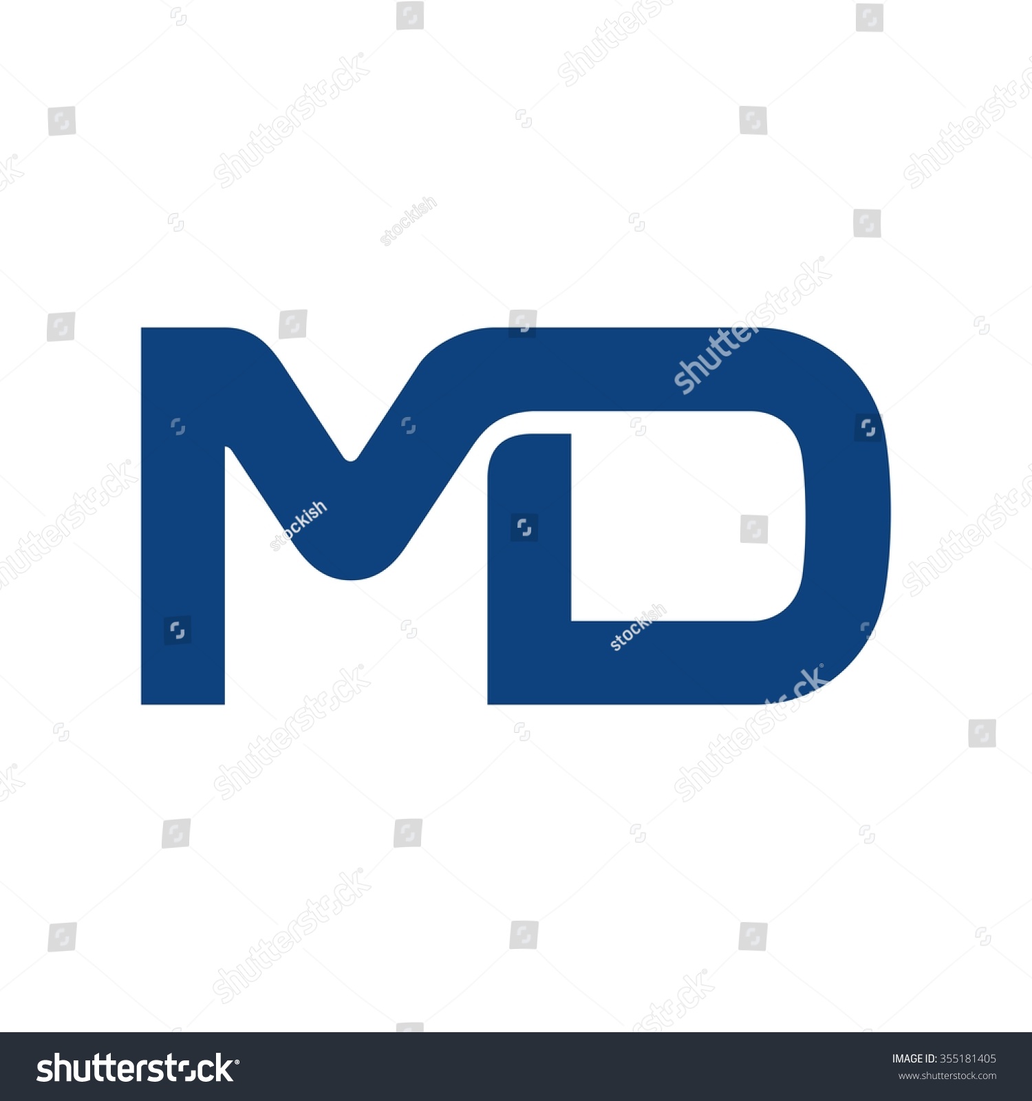 M D Logo Vector Stock Vector (Royalty Free) 355181405 Shutterstock