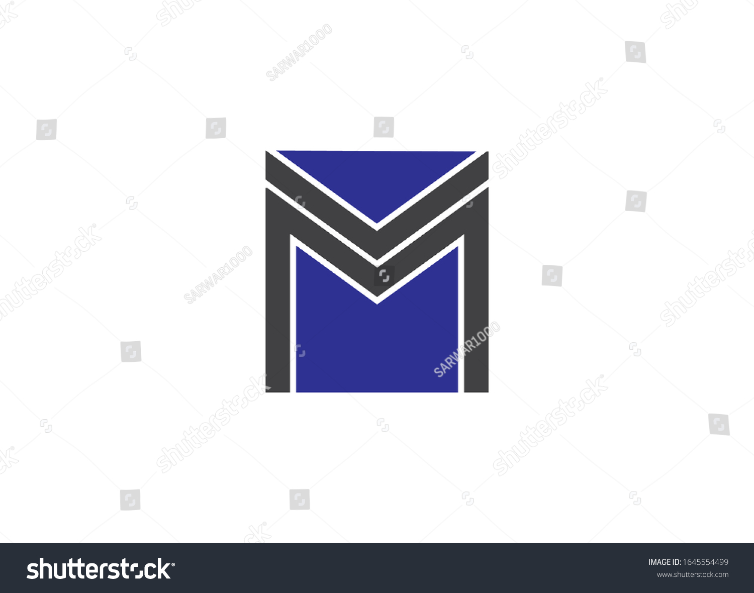 M Letter Modern Design Logo Vactor Stock Vector Royalty Free Shutterstock