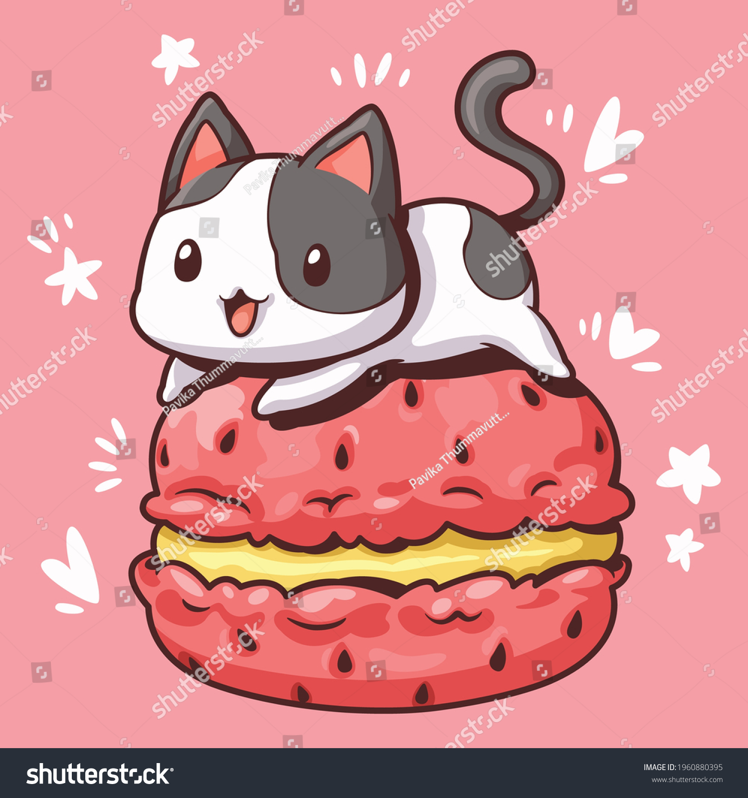 2,284 Cat kawaii clipart Images, Stock Photos & Vectors | Shutterstock