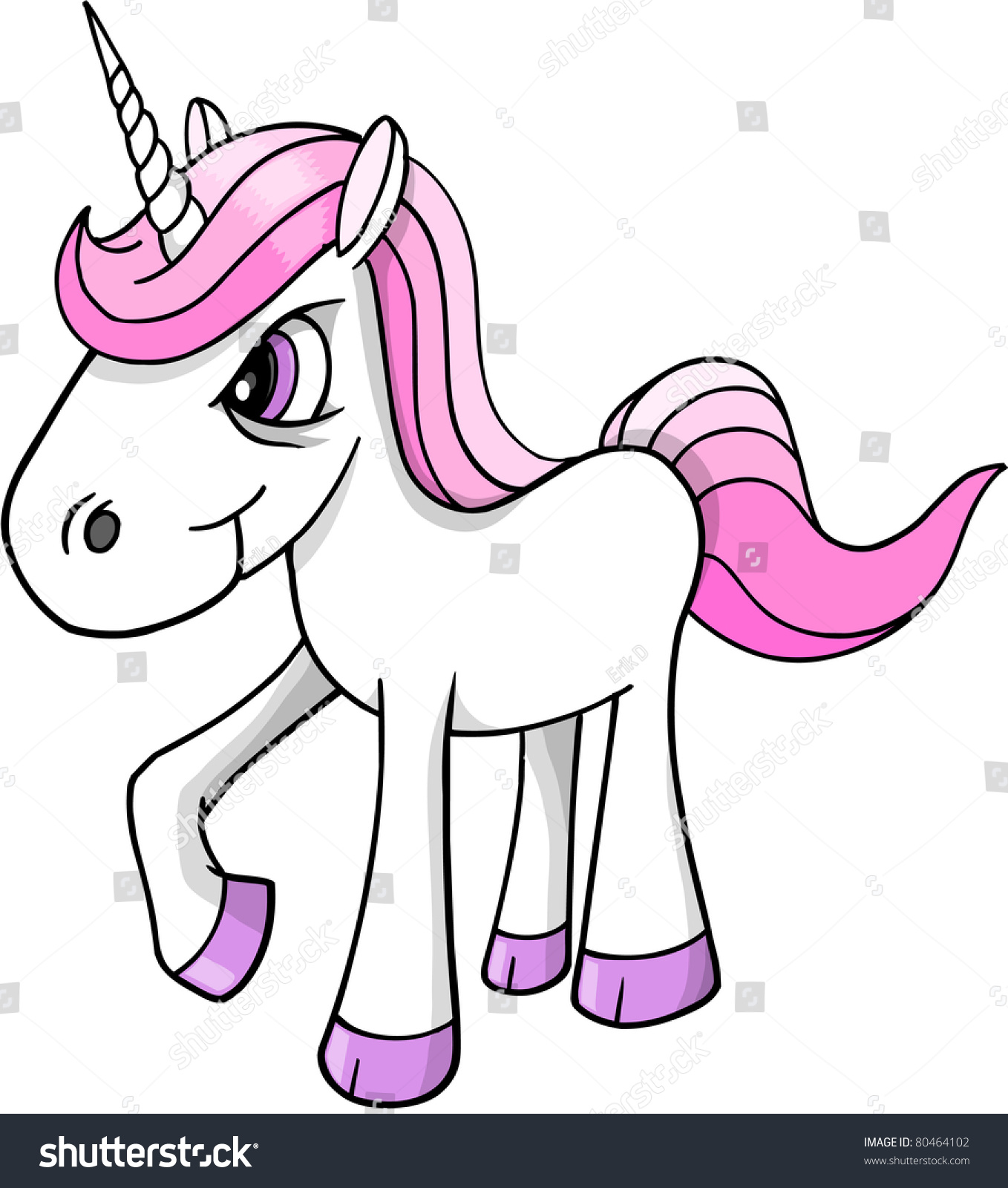 SVG of Mad crazy angry Unicorn Pony horse Vector Illustration svg