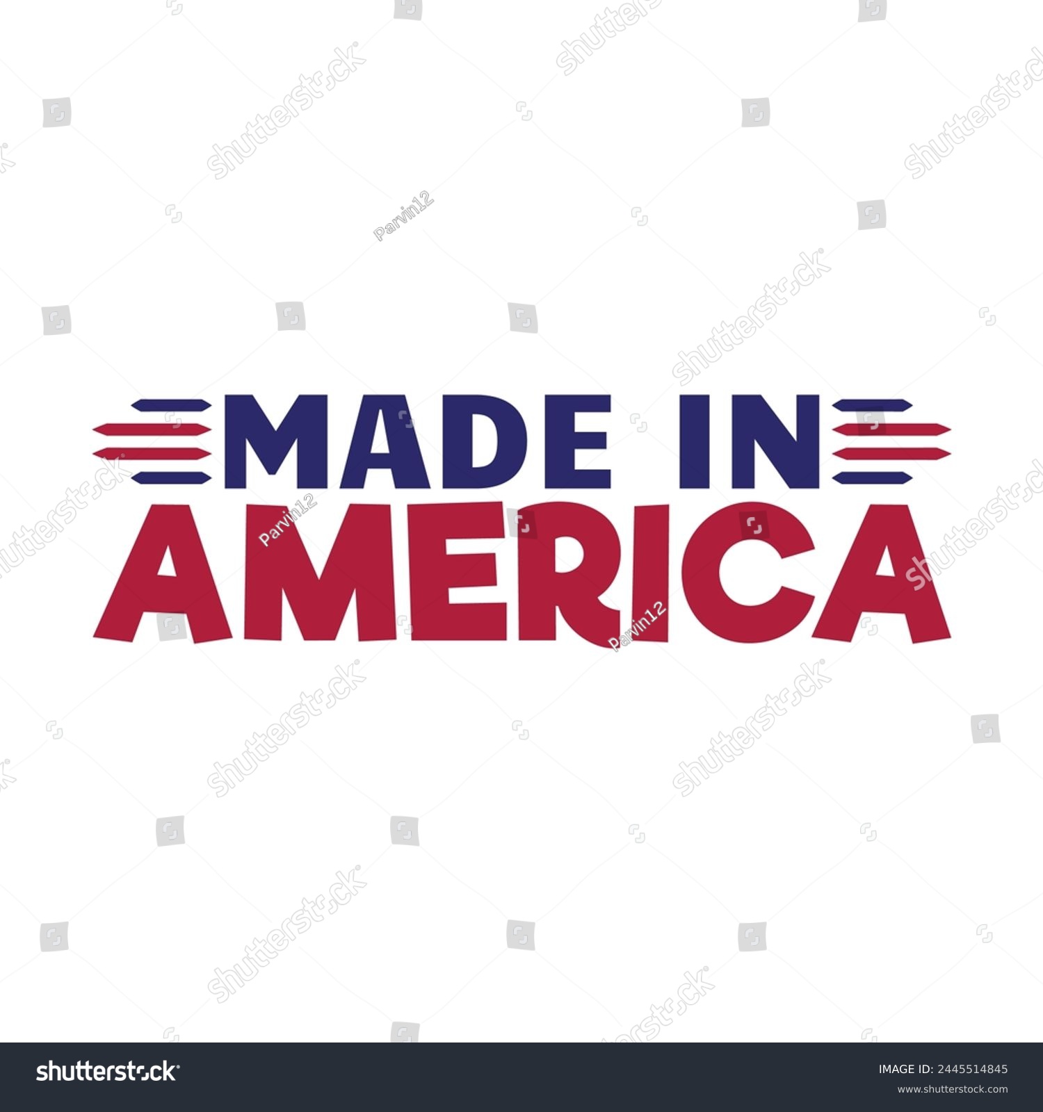 SVG of Made in America. symbol for t shirt print design. vector illustration. 4th july svg