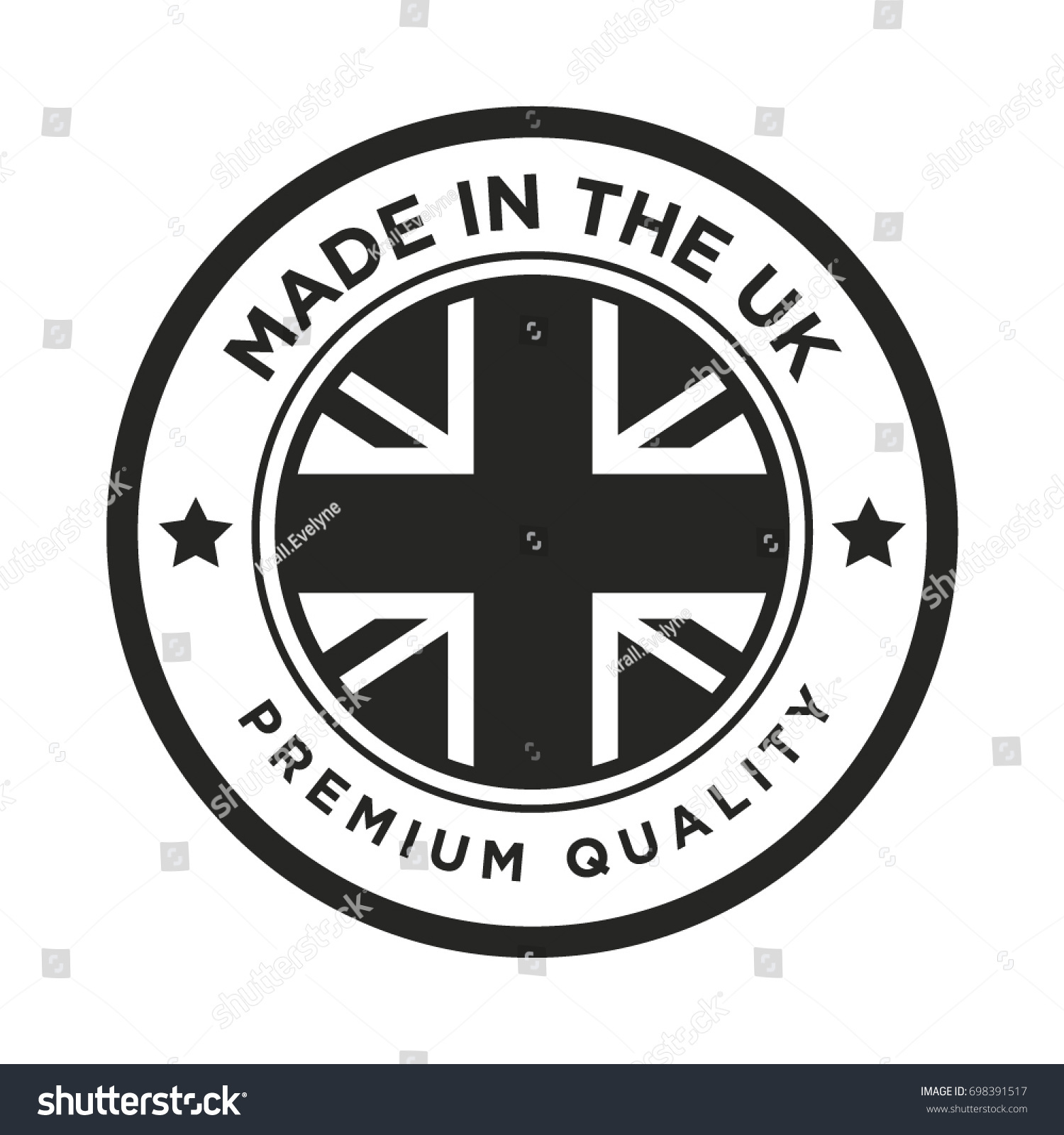 SVG of Made in the UK badge svg