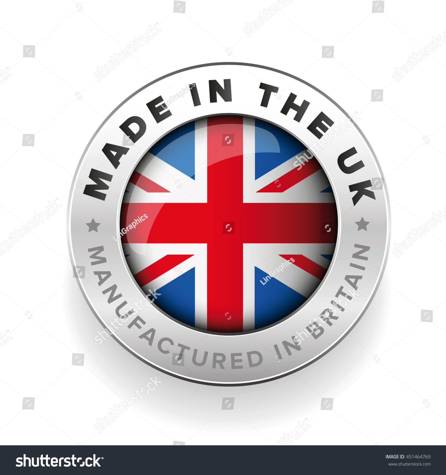 SVG of Made in the UK. Manufactured in Britain svg