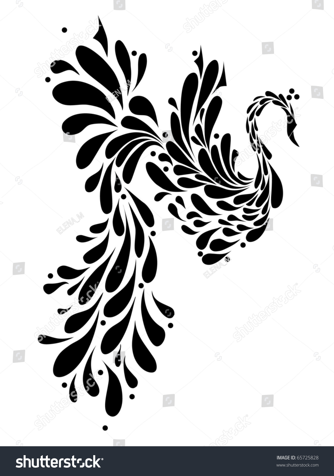 Magic Bird Stock Vector Illustration 65725828 : Shutterstock