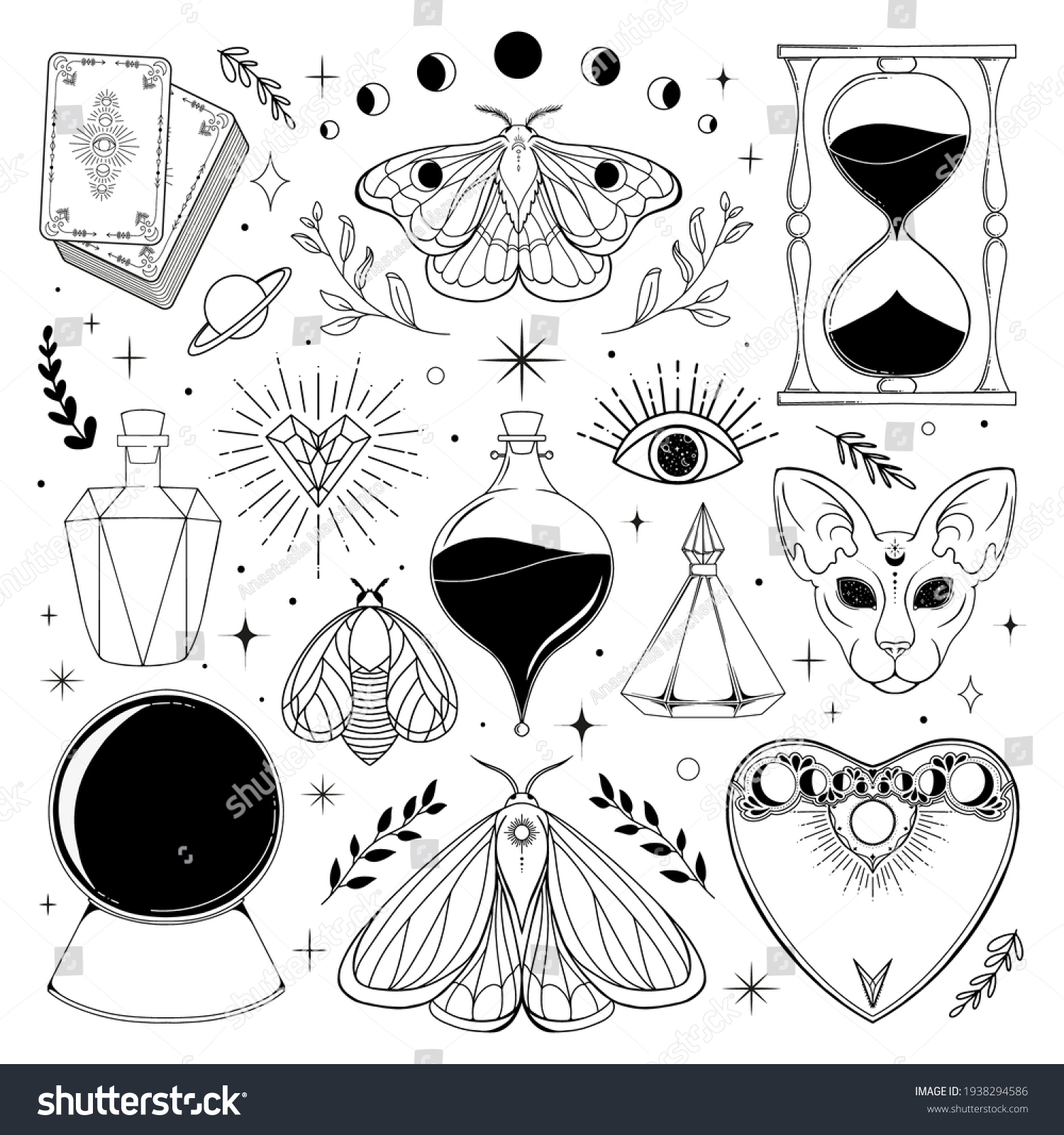 Magic Clip Art Vector Illustration Mystical Stock Vector (Royalty Free ...