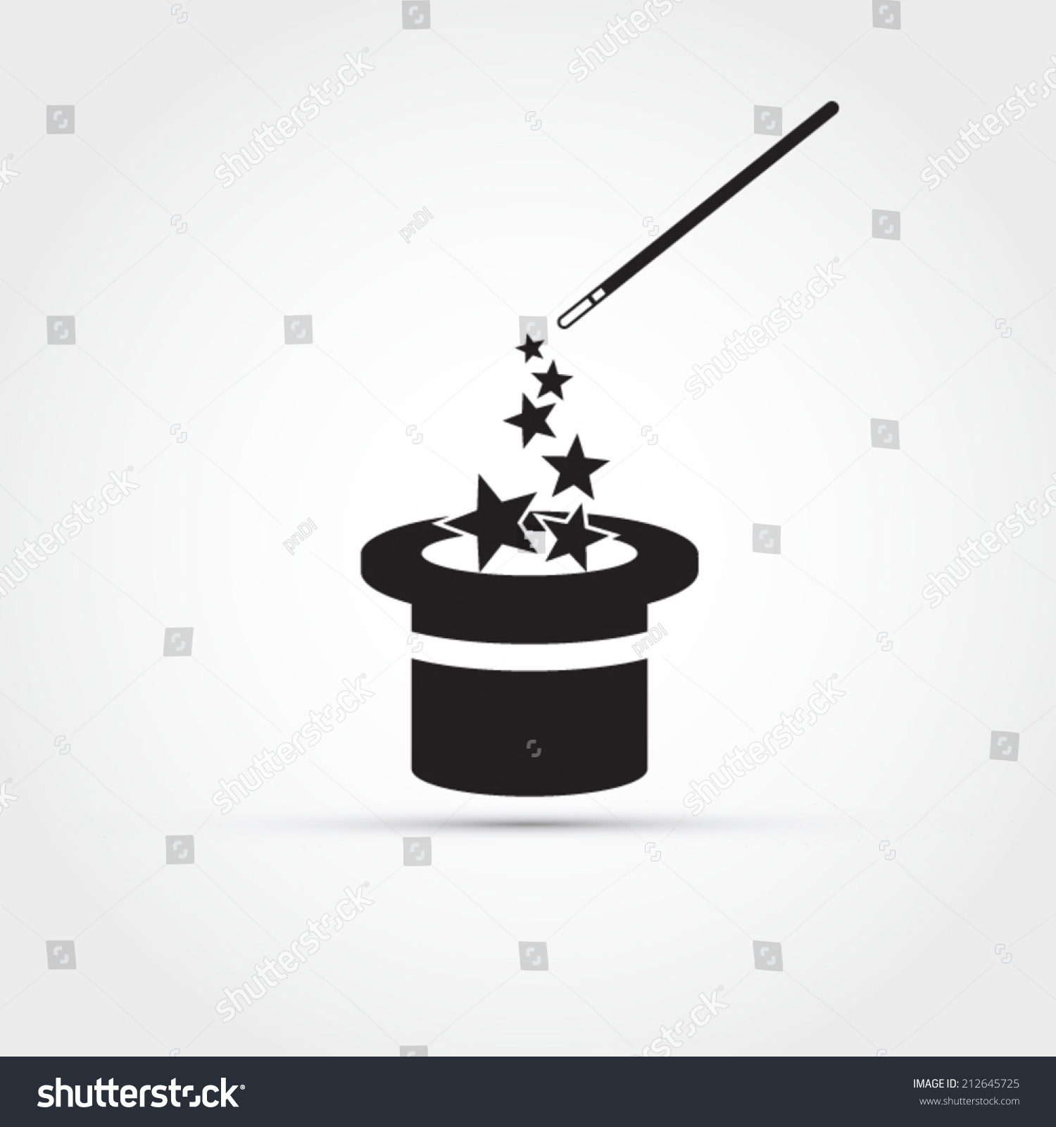 Magician Icon Stock Vector 212645725 - Shutterstock