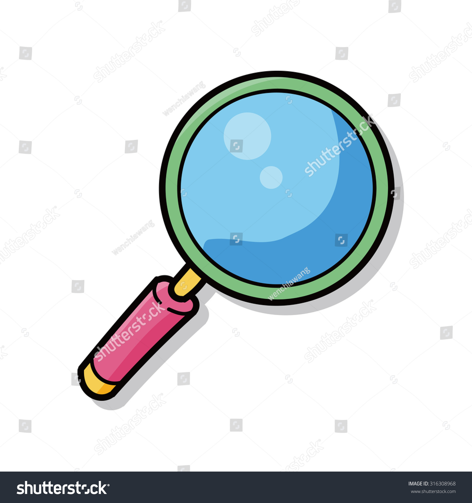 Magnifying Glass Doodle Stock Vector Royalty Free 316308968 Shutterstock 3841