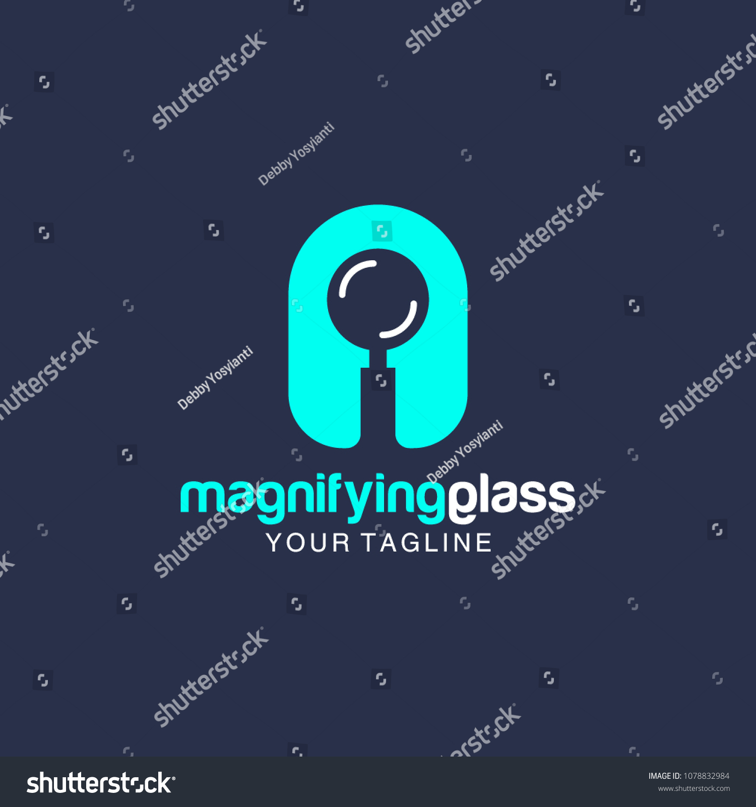 Magnifying Glass Logo Stock Vector (Royalty Free) 1078832984 | Shutterstock