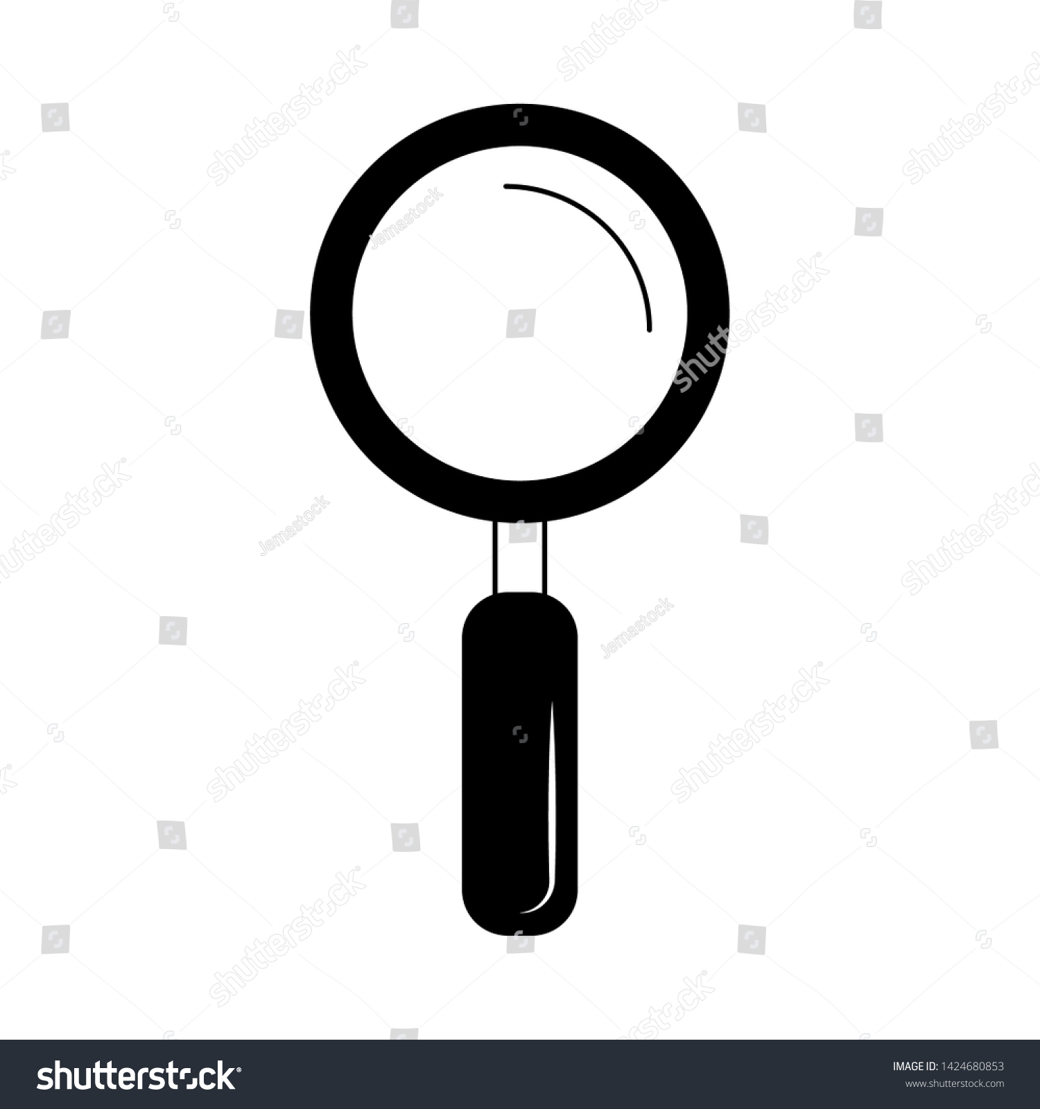 Magnifying Glass Symbol Isolated Vector Illustration Stock Vector ...