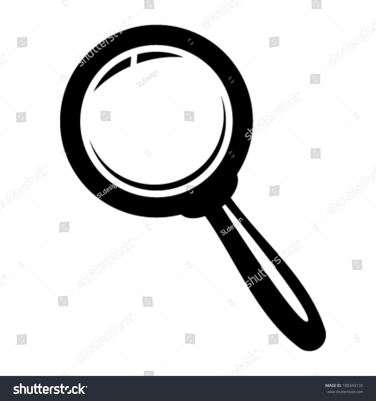 Magnifying Glass Vector Illustration Stock Vector (Royalty Free) 100343135