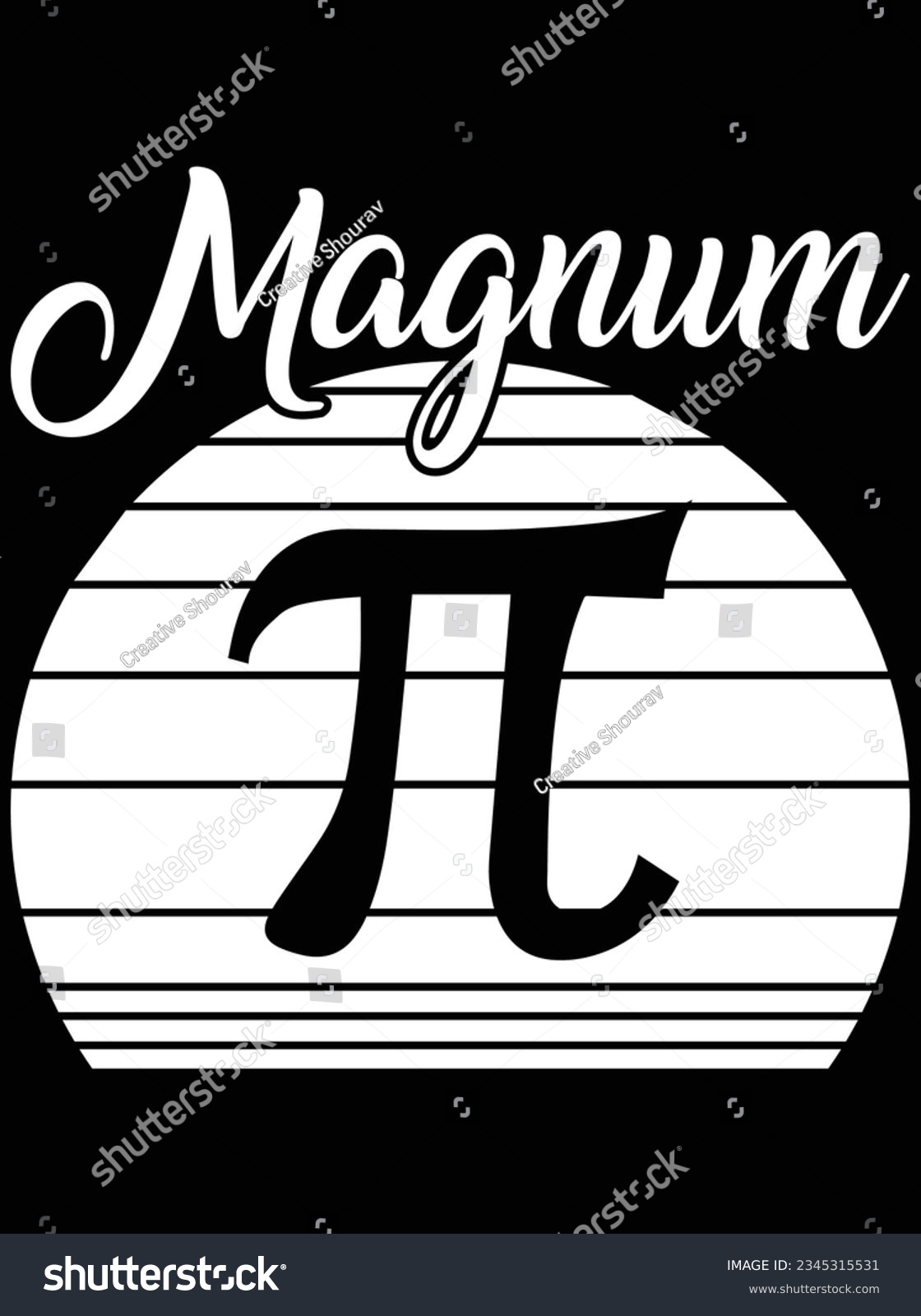 SVG of Magnum pi vector art design, eps file. design file for t-shirt. SVG, EPS cuttable design file svg