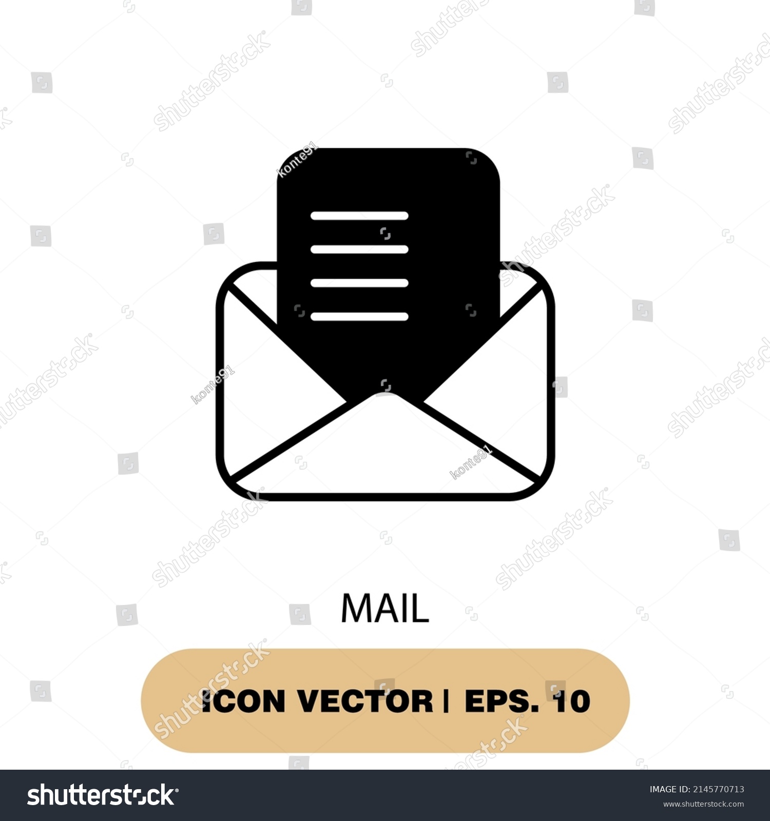 Mail Icons Symbol Vector Elements Infographic Stock Vector (Royalty ...