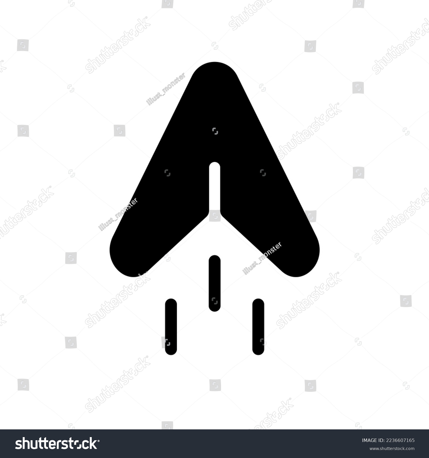 recommend clip art: Mail send silhouette icon. Electronic mail. Paper airplane. Vector.