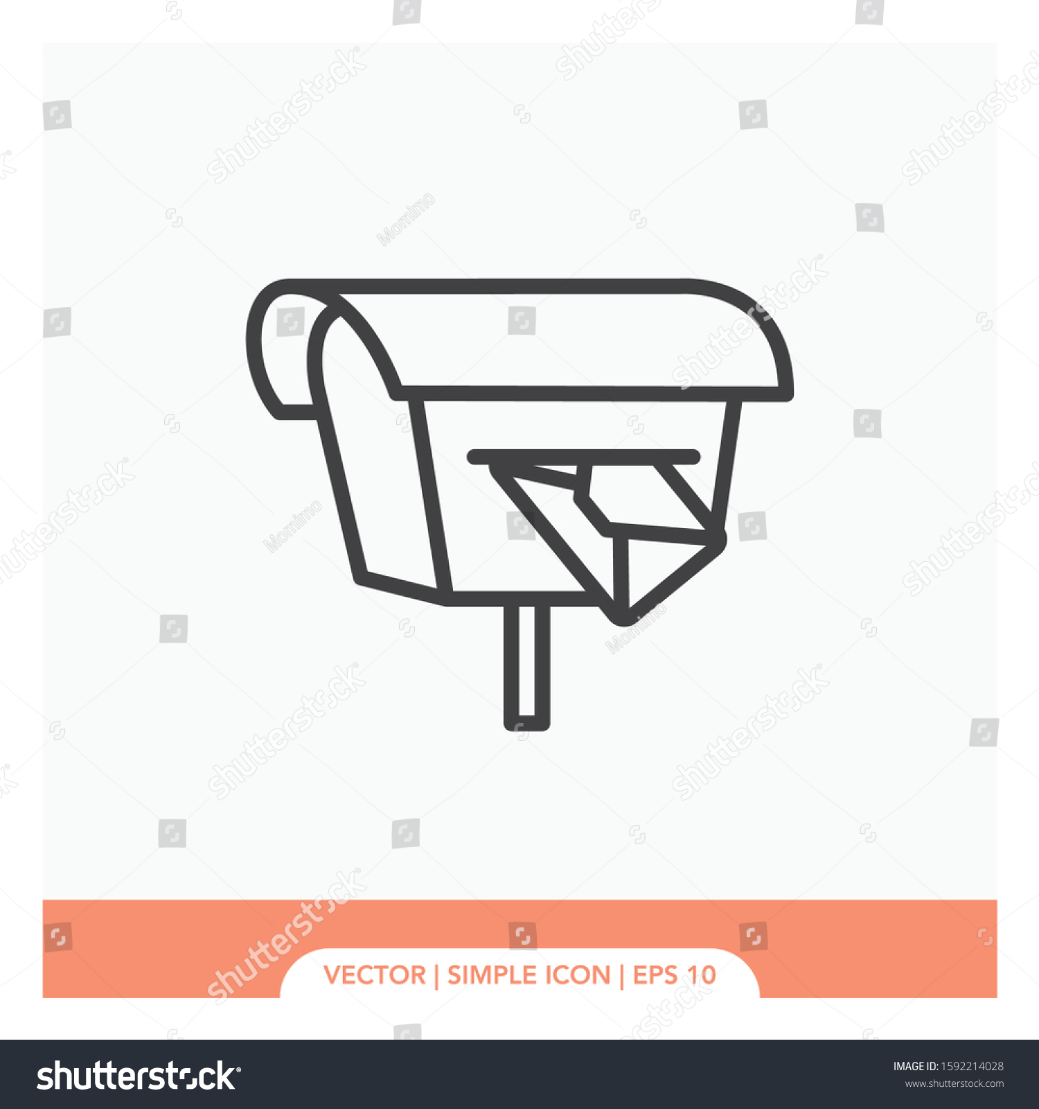 Mailbox Symbol Icon Vector Illustration Stock Vector (Royalty Free