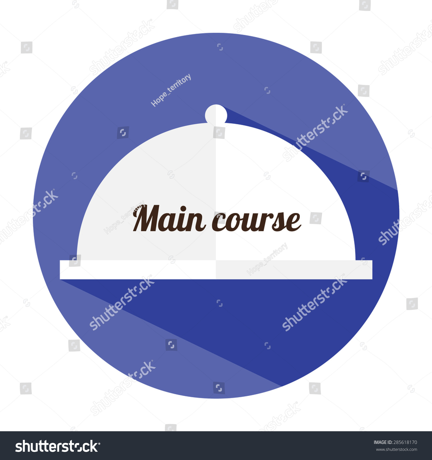Main Course Icon Stock Vector (Royalty Free) 285618170 | Shutterstock