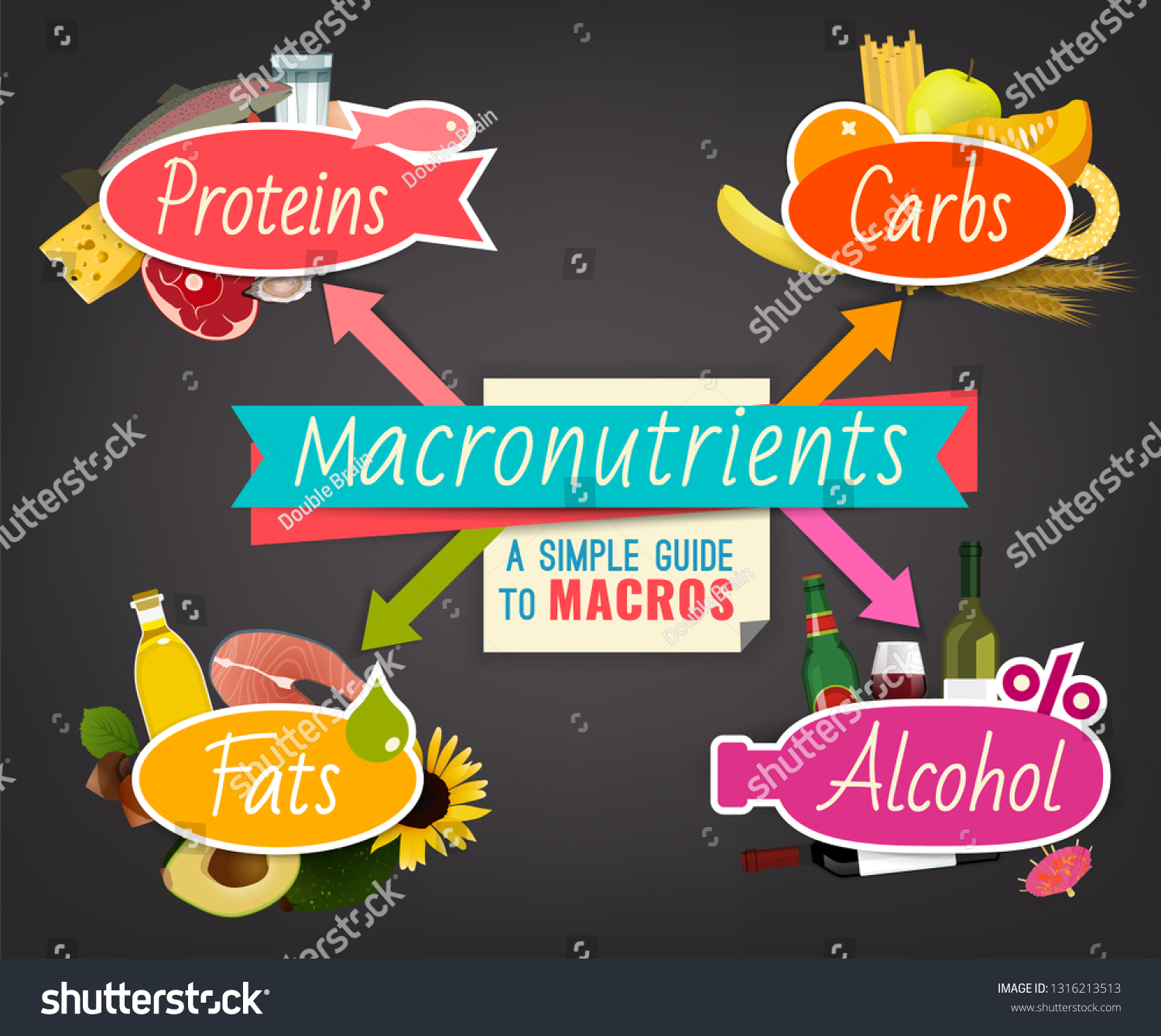 vektor-stok-main-food-groups-macronutrients-carbohydrates-fats-tanpa