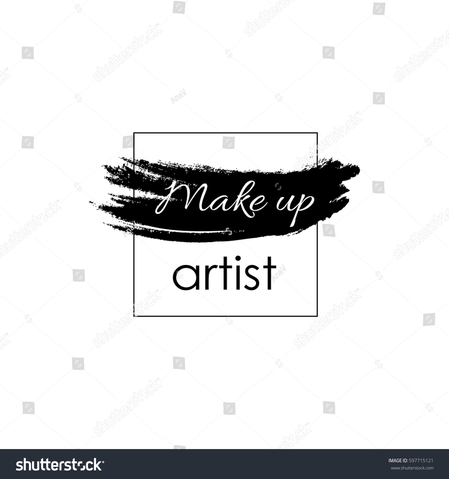 Make Artist Concept Vector Template Stock Vector (Royalty Free ...