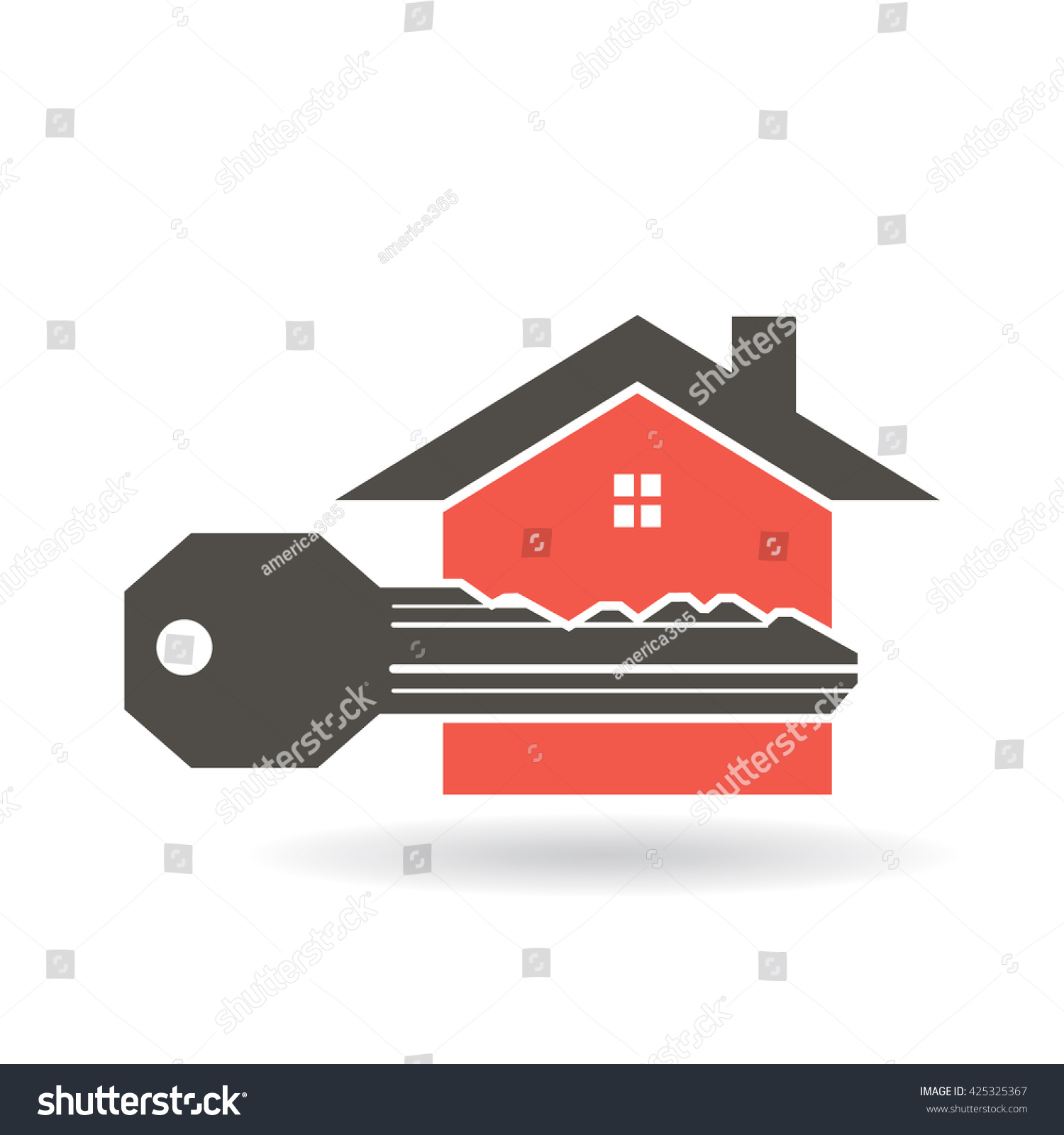 Making Your Key House Logo Vector Stock Vector 425325367