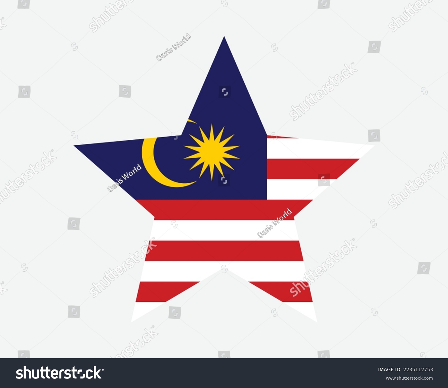 SVG of Malaysia Star Flag. Malaysian Star Shape Flag. Country National Banner Icon Symbol Vector Flat Artwork Graphic Illustration svg