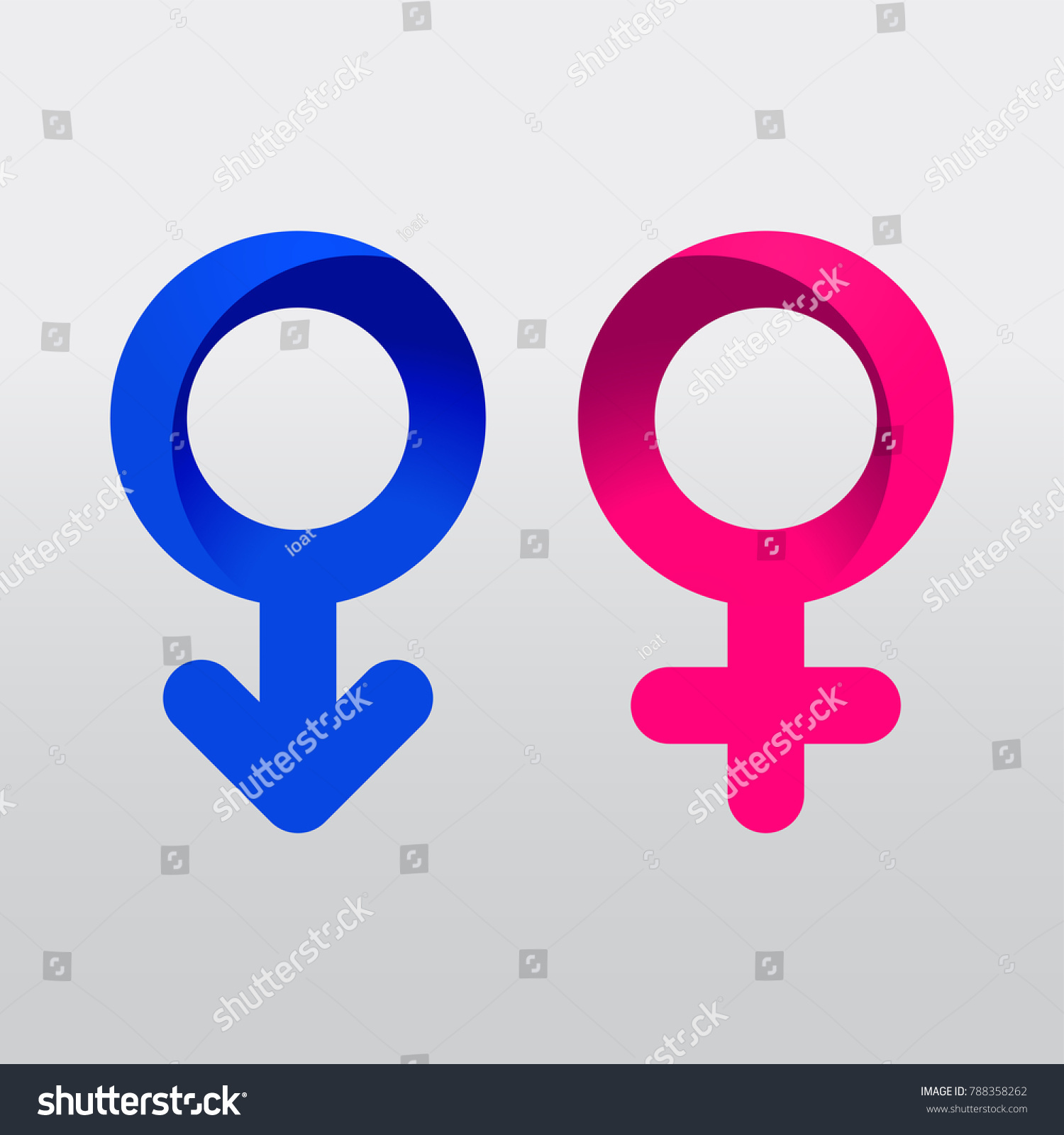 Male Female Gender Isolated Vector Symbol Stock Vector Royalty Free