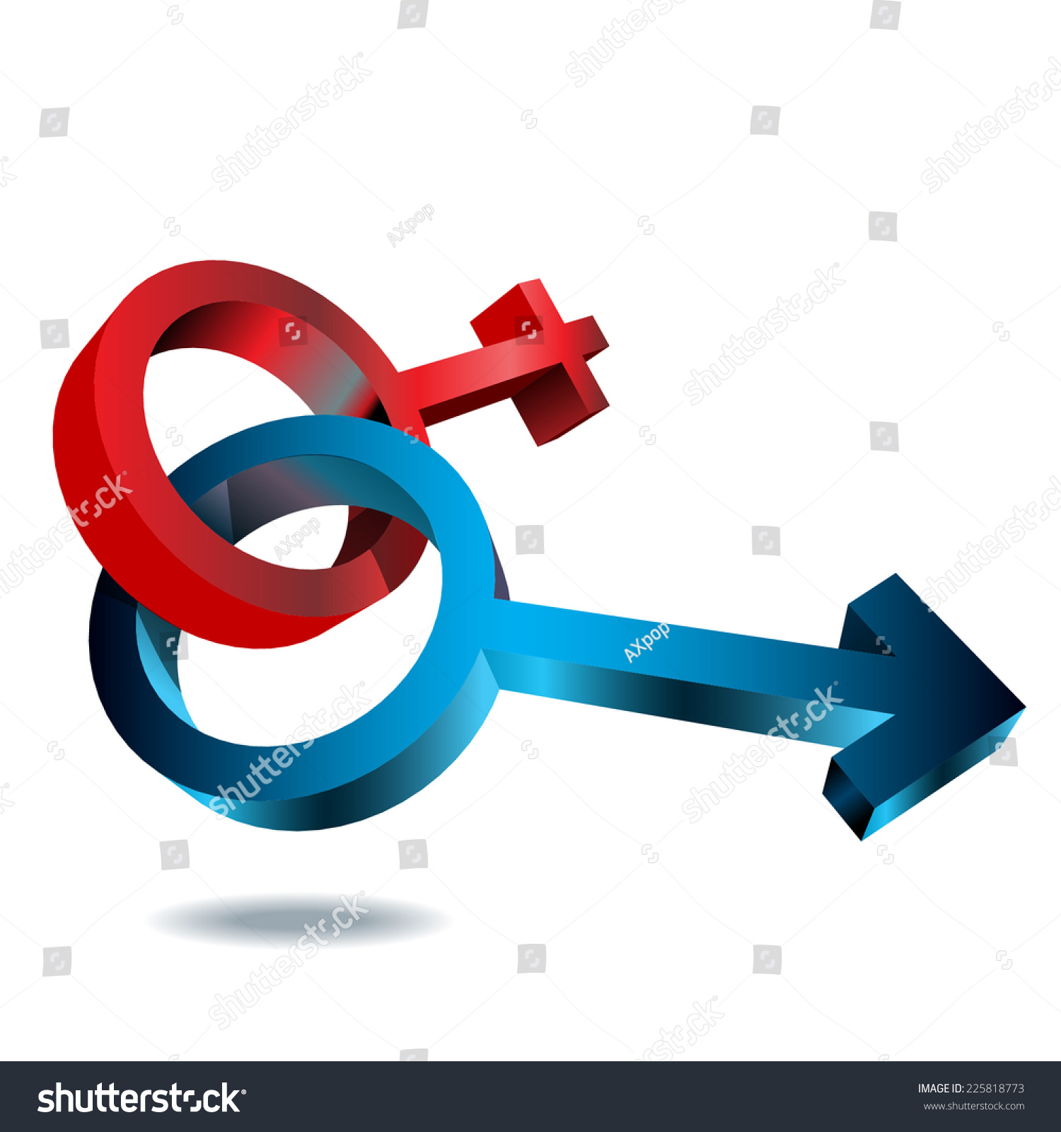 Male Female Love Symbollove Stock Vector 225818773 - Shutterstock