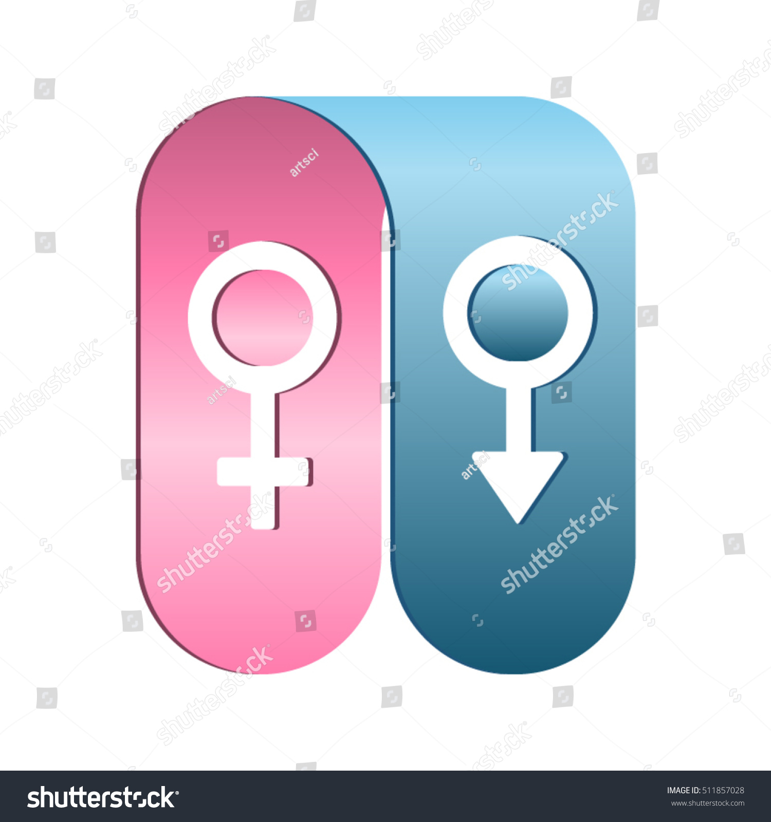 Male Female Sex Symbol Vector Stock Vector Royalty Free 511857028