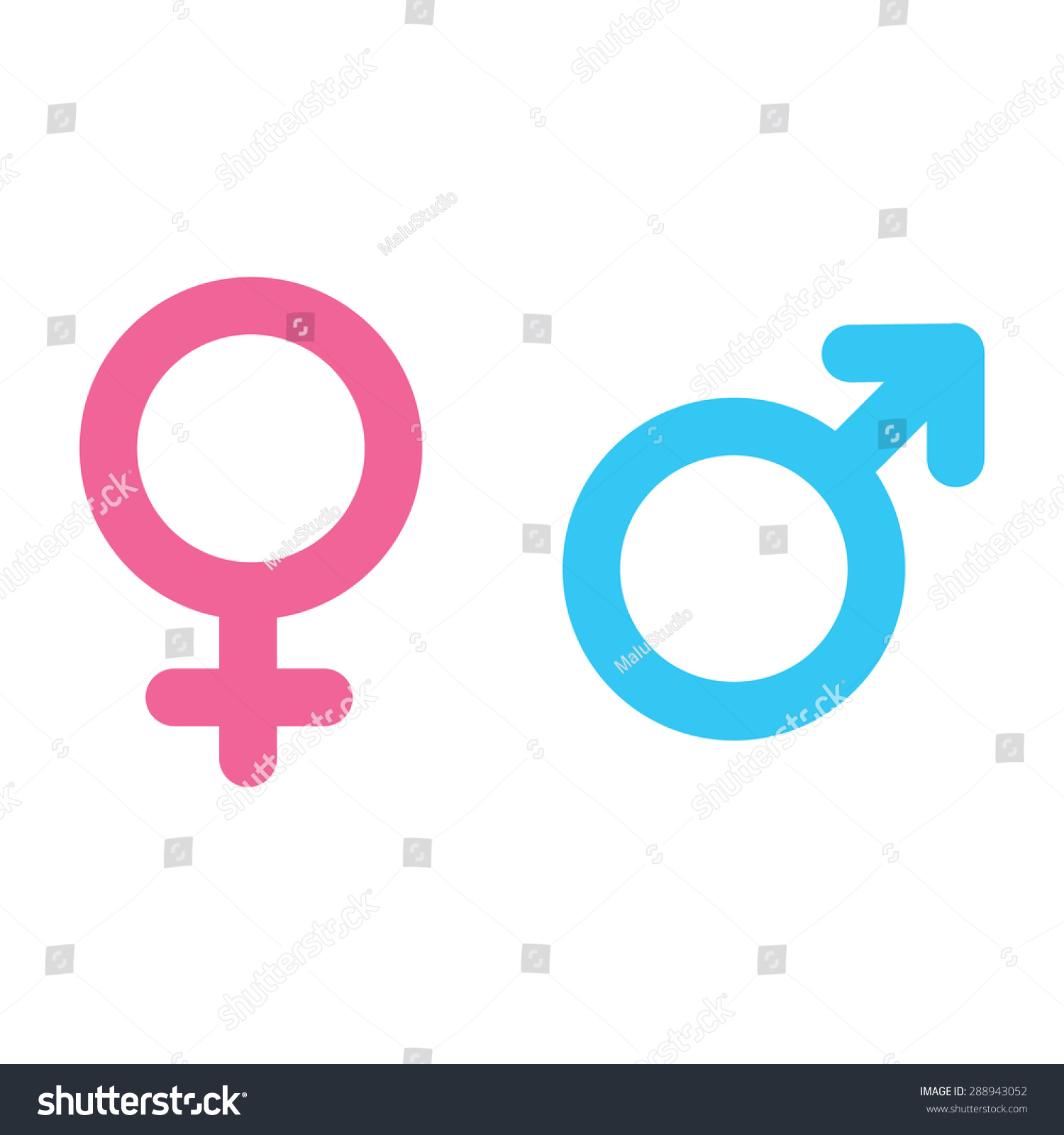 Male And Female Symbols Stock Vector Illustration 288943052 : Shutterstock