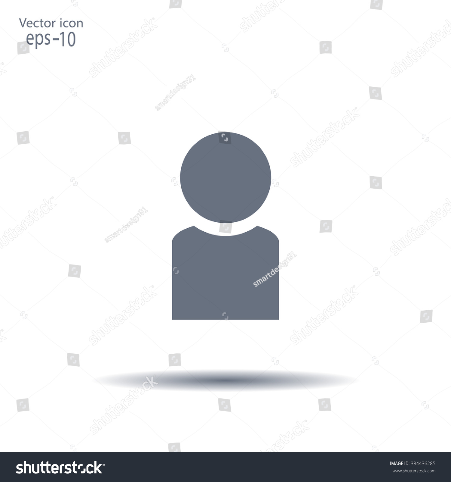 Male Avatar Profile Picture Vector Illustration Stock Vector (Royalty