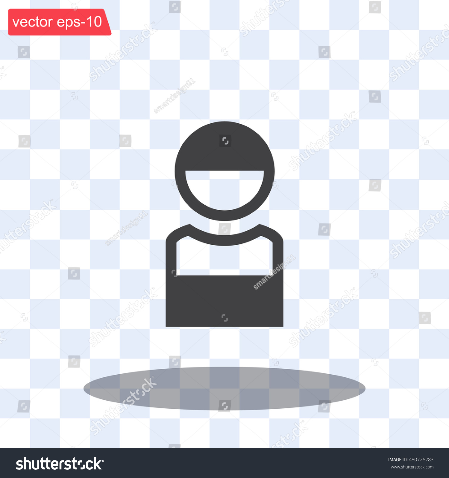 Male Avatar Profile Picture Vector Illustration Stock Vector (Royalty