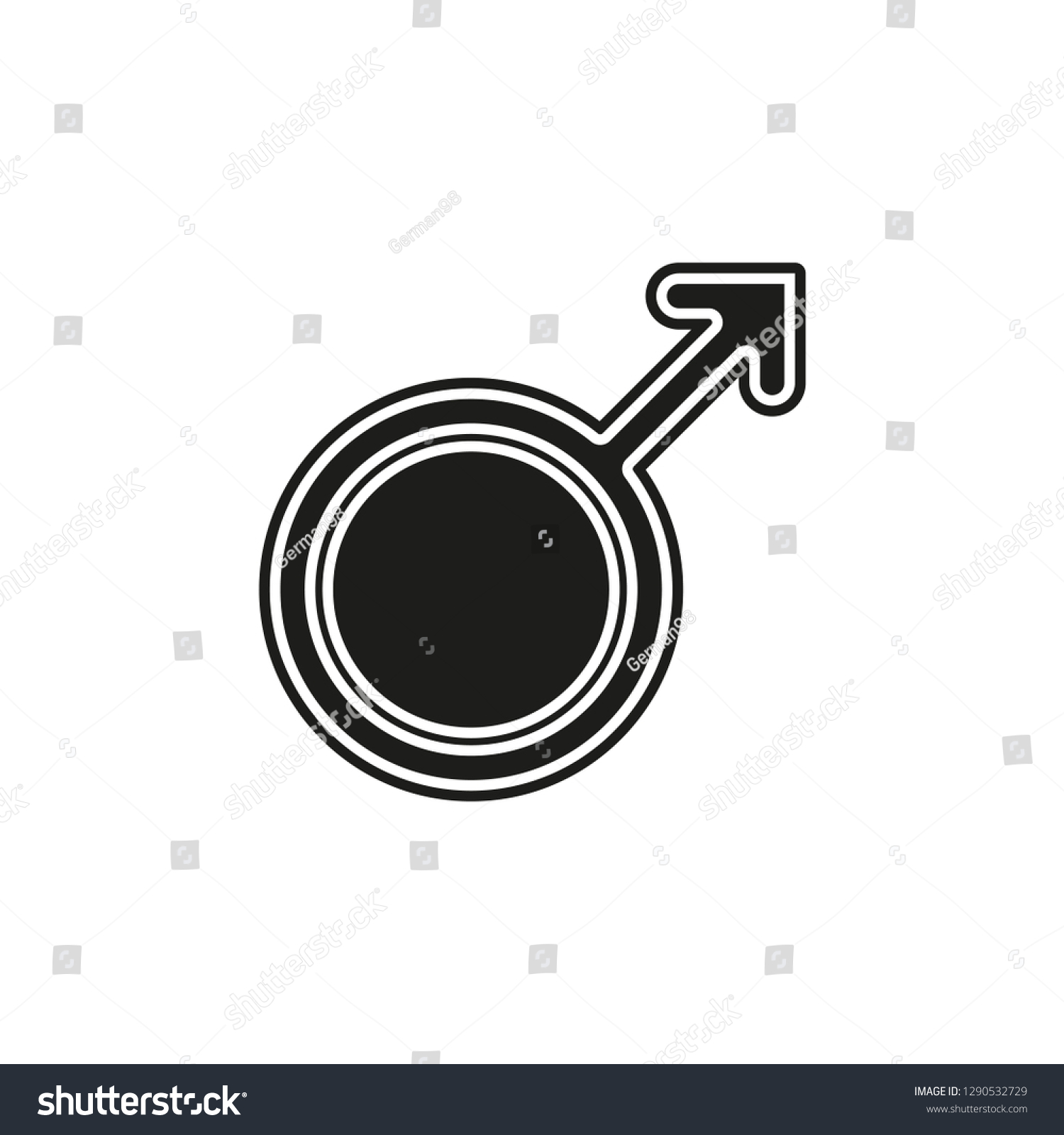 Male Sign Icon Male Sex Symbol Stock Vector Royalty Free 1290532729 Shutterstock