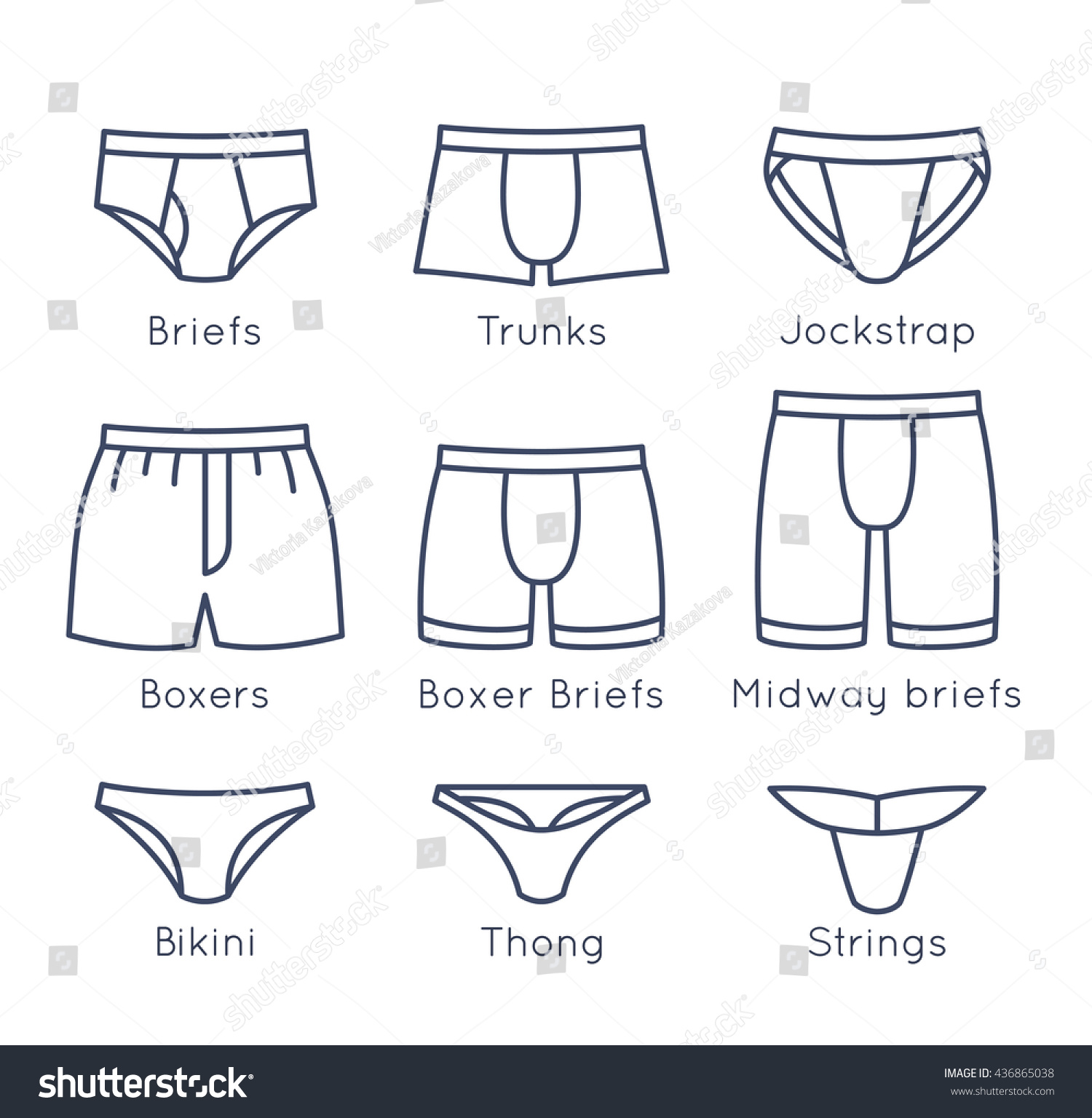 Men's Underwear Styles Types