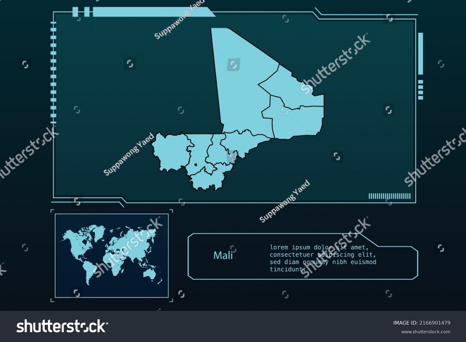 Mali Map Futuristic Infographic Map Element Stock Vector Royalty Free   Stock Vector Mali Map Futuristic Infographic Map Element Collection Background 2166901479 