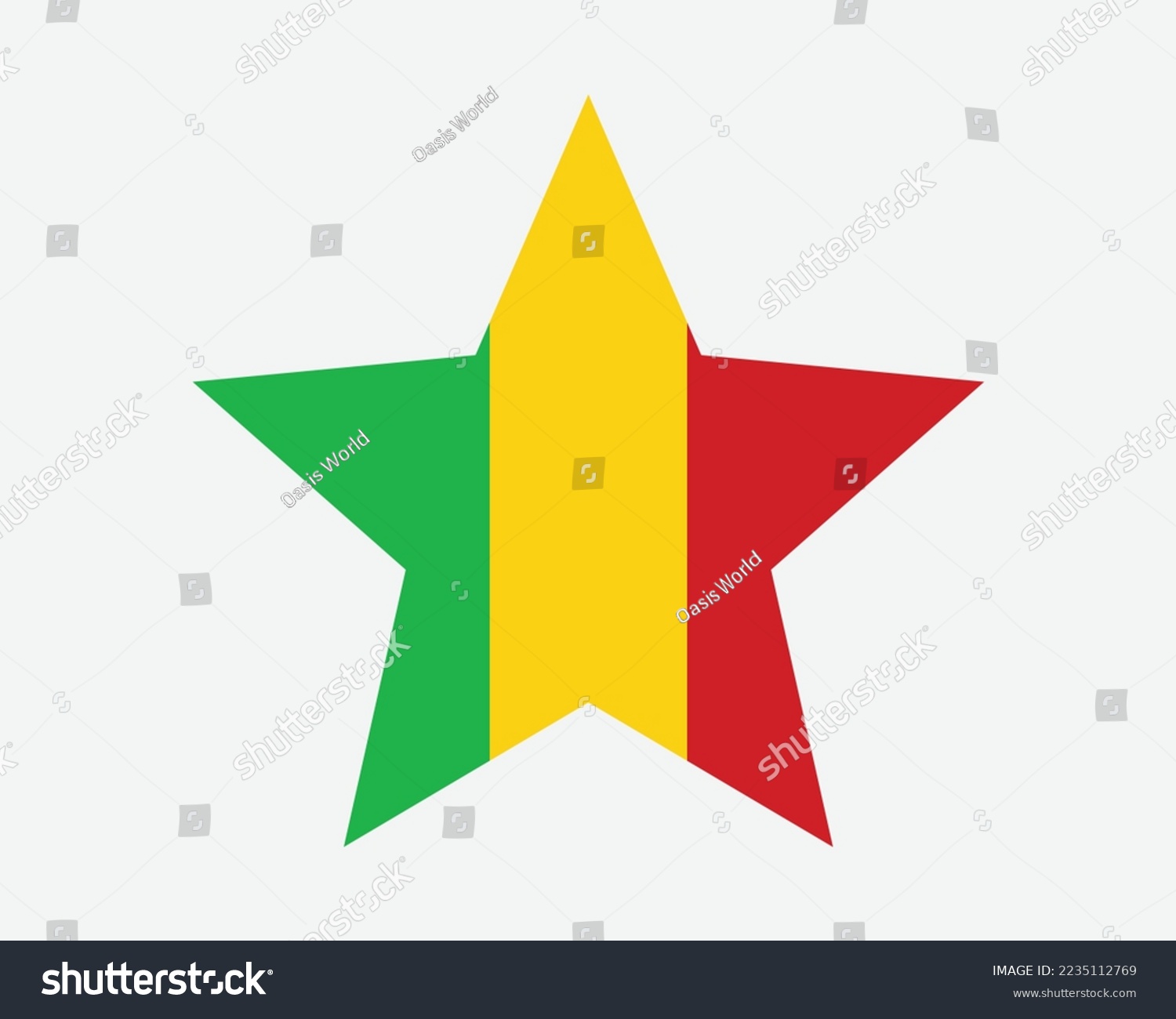 SVG of Mali Star Flag. Malian Star Shape Flag. Republic of Mali Country National Banner Icon Symbol Vector Flat Artwork Graphic Illustration svg
