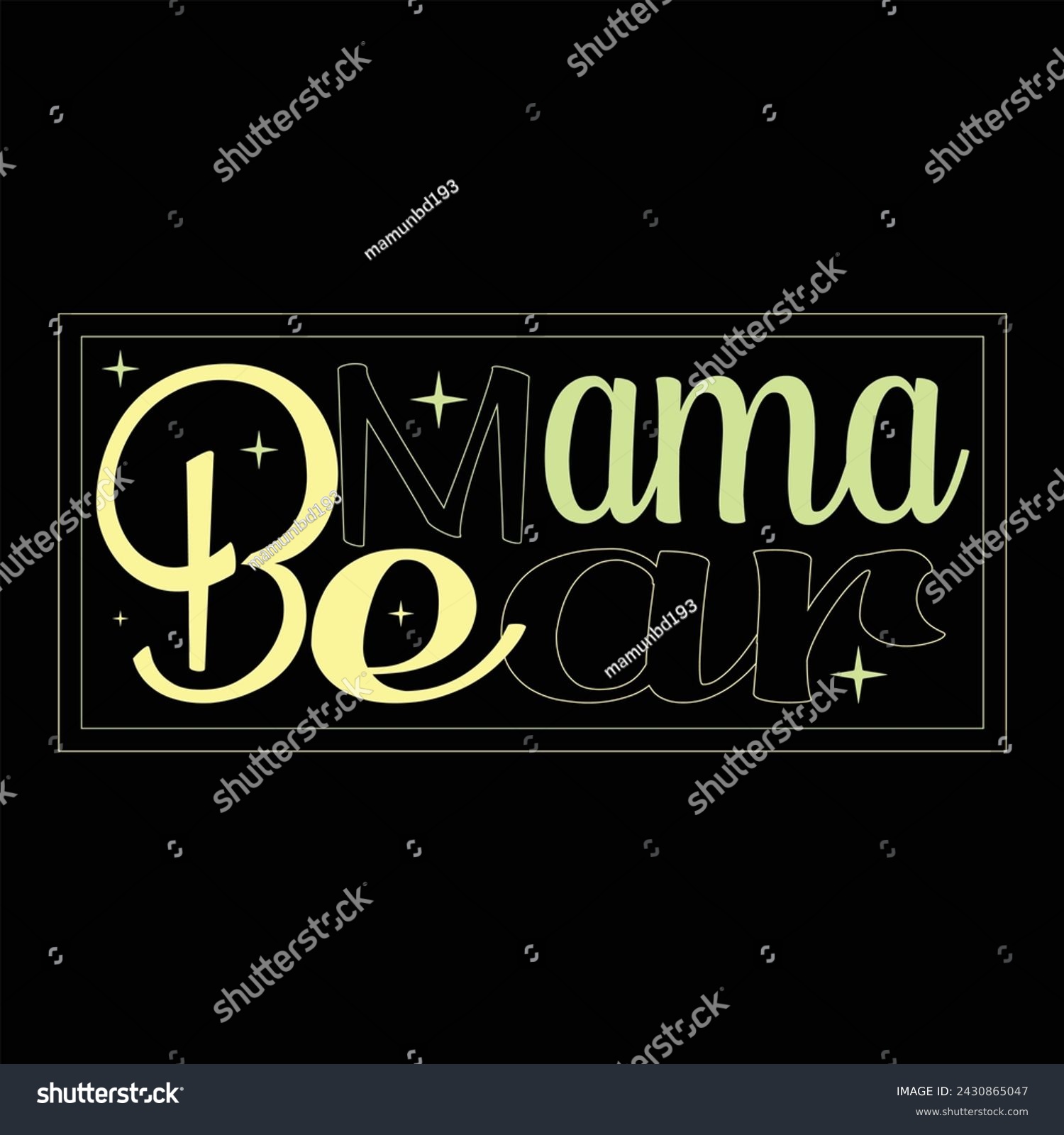 SVG of MAMA BEAR  MOM T-SHIRT DESIGN svg