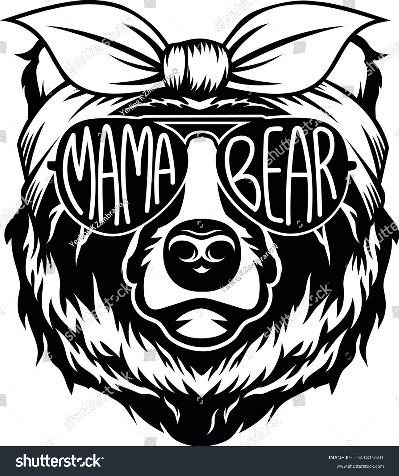 SVG of Mama Bear SVG, Mama Bear vector svg