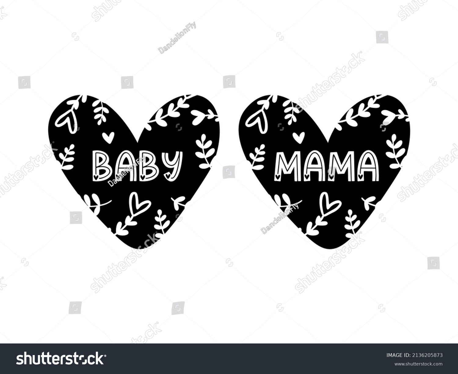 mama-love-vector-words-baby-girl-stock-vector-royalty-free-2136205873