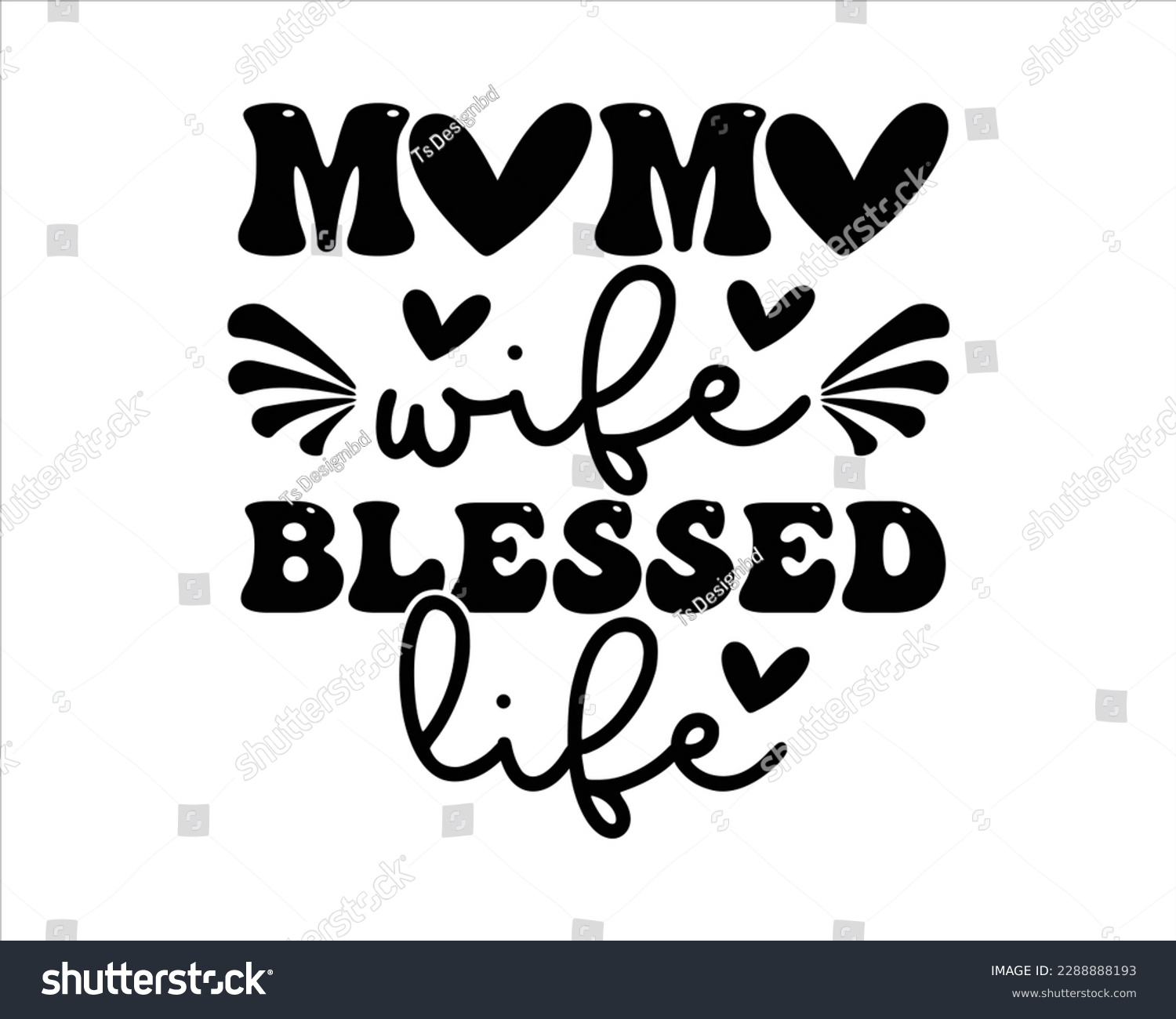 SVG of Mama Wife Blessed Life Retro svg Design,Mom Retro svg design, Mom Life Retro Svg,funny mom svg design,Quotes about Mother, Mom Life Svg,funny mom Retro Design,cut files, svg