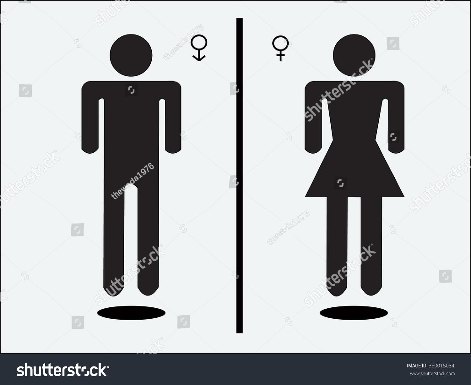 Man Woman Icon Stock Vector 350015084 - Shutterstock