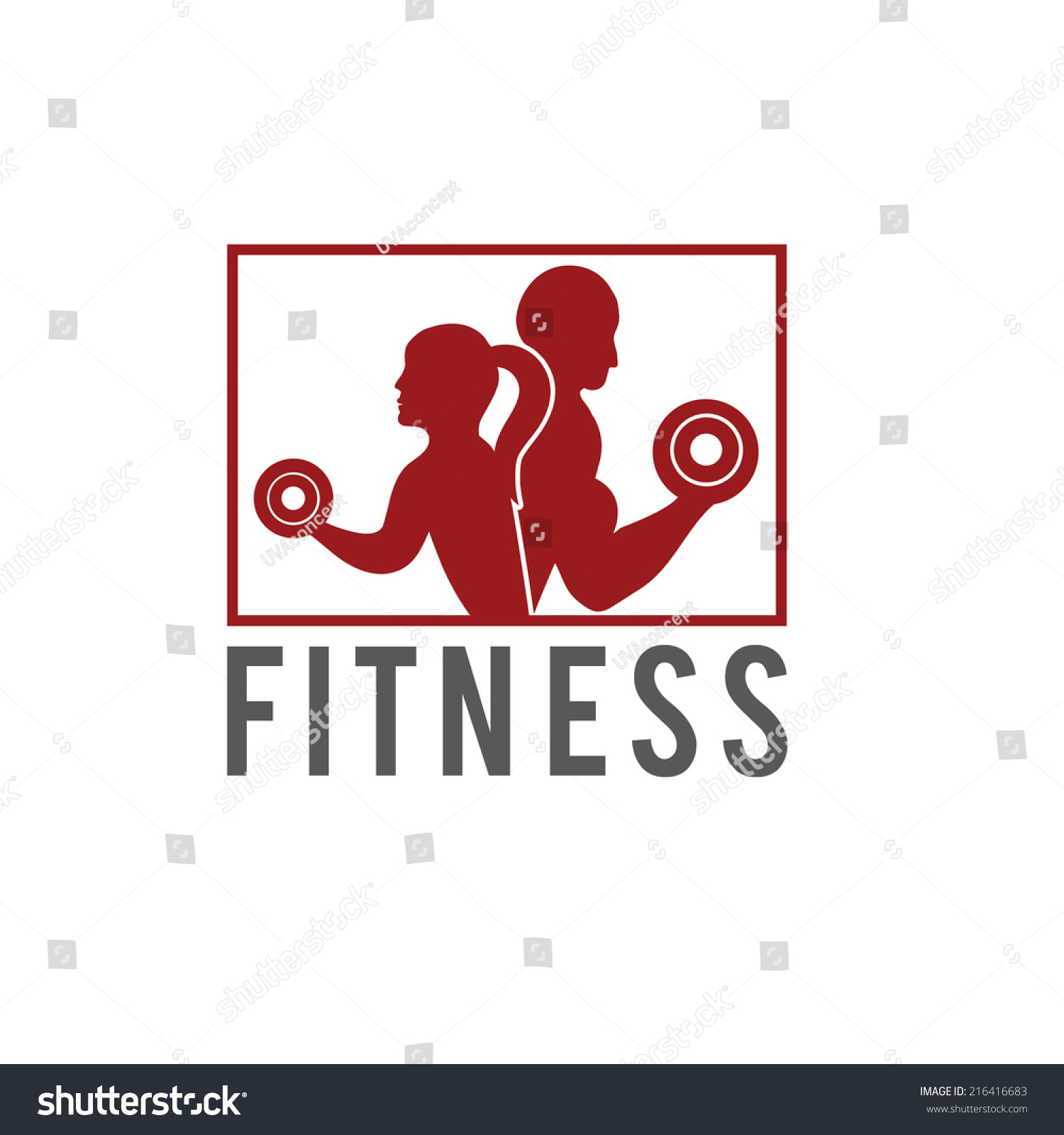 Man And Woman Of Fitness Silhouette Character Stock Vector Illustration ...