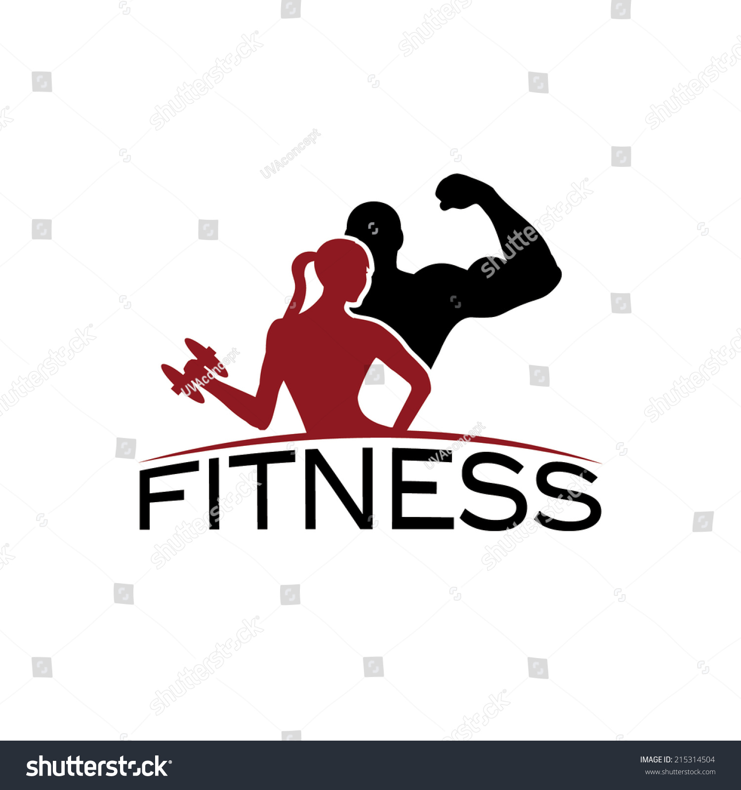 clipart female fitness-#45