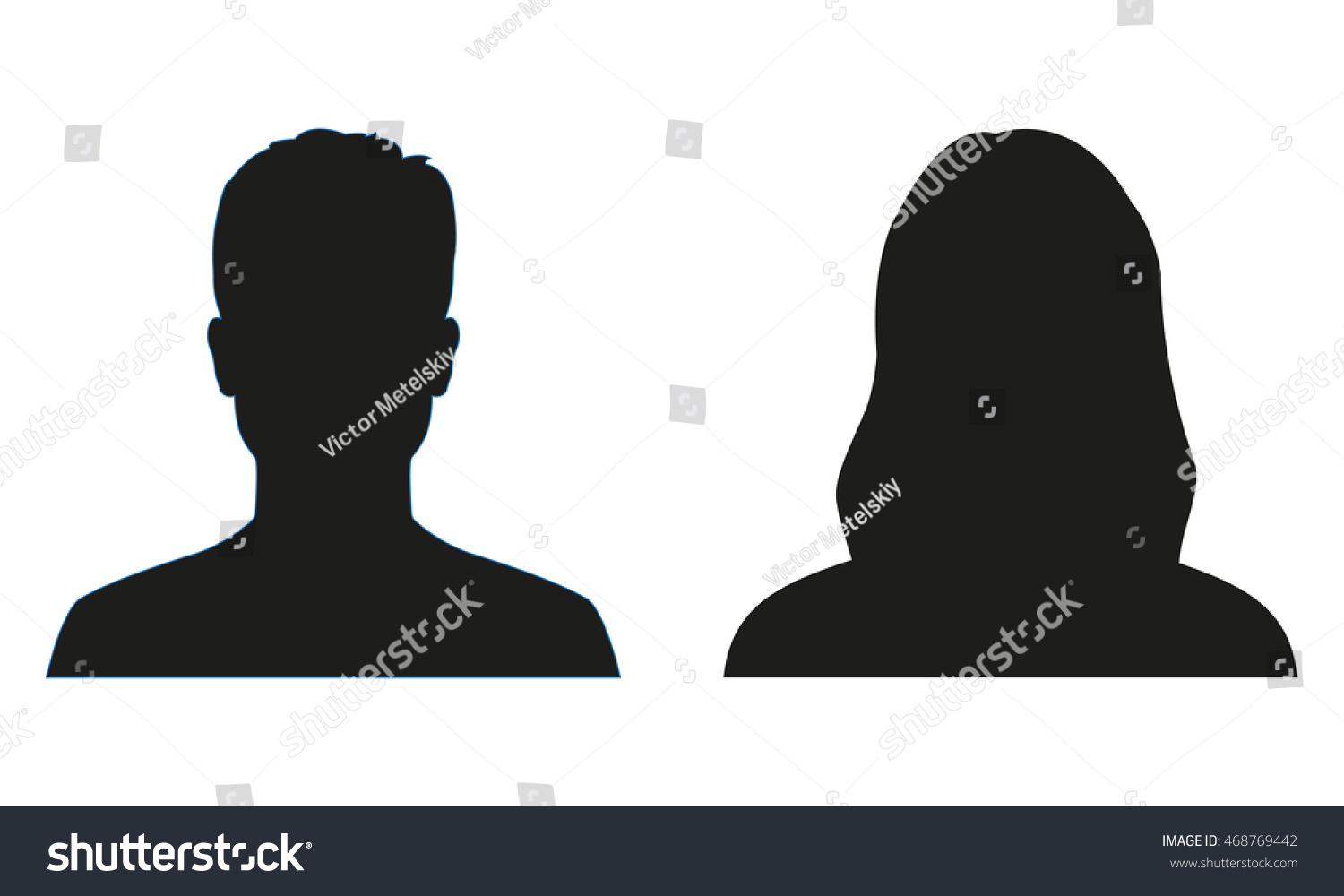 男女シルエット のベクター画像素材 ロイヤリティフリー Shutterstock