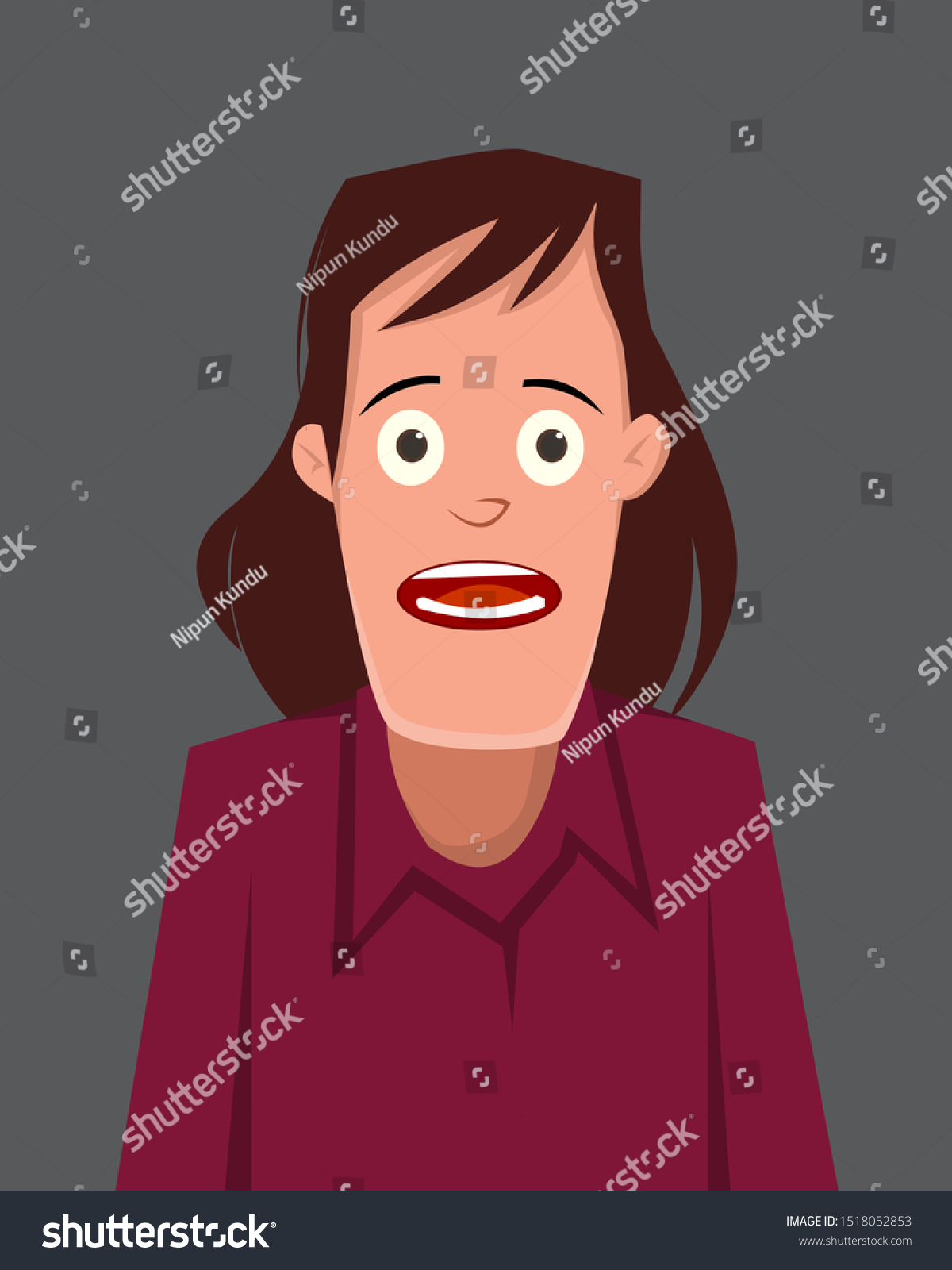 man-appalling-facial-expression-vector-illustration-stock-vector