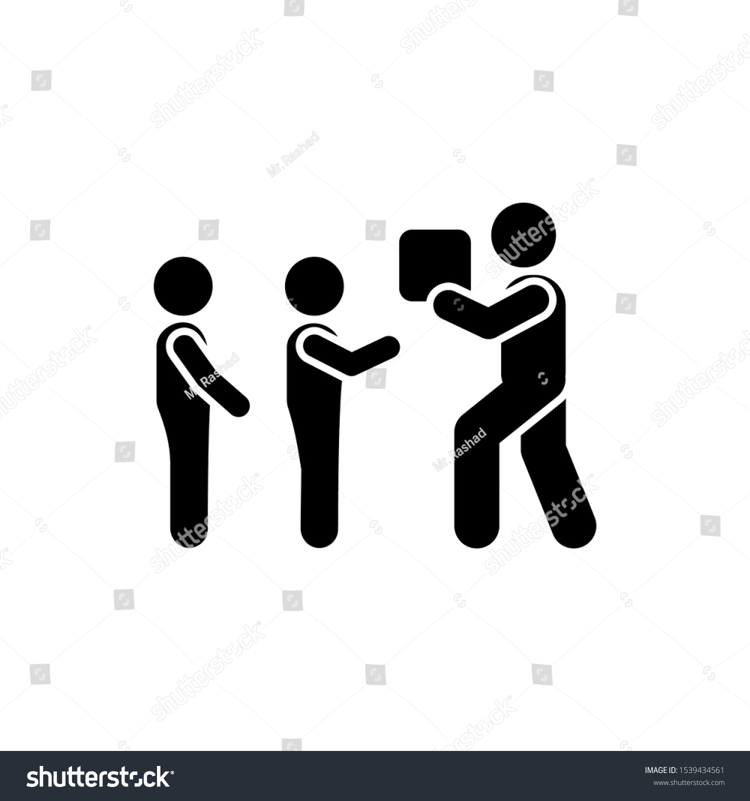 Man Children Gift Give Icon Simple Stock Vector Royalty Free